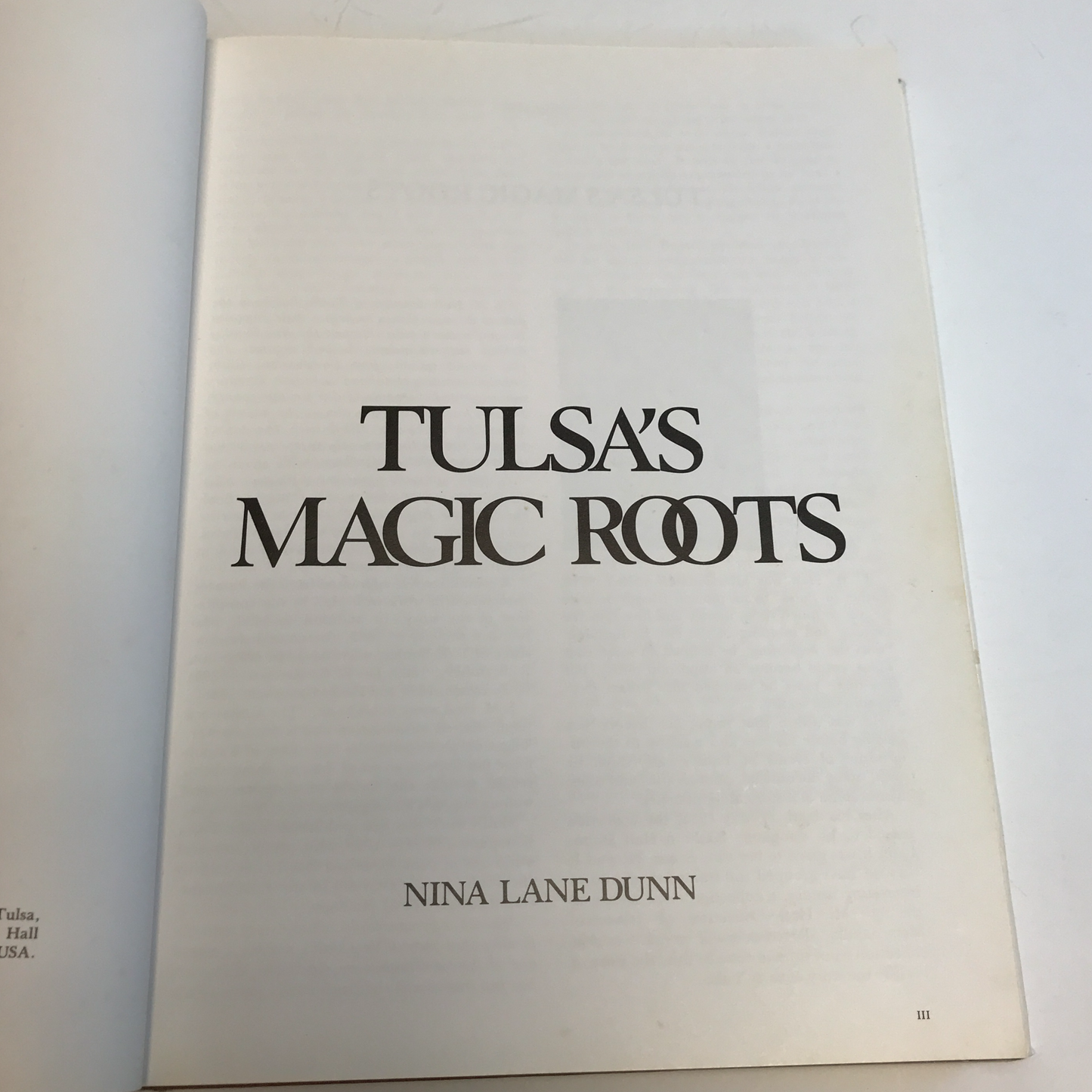 Tulsa's Magic Roots - Nina Lane Dunn - Oklahoma - 1979