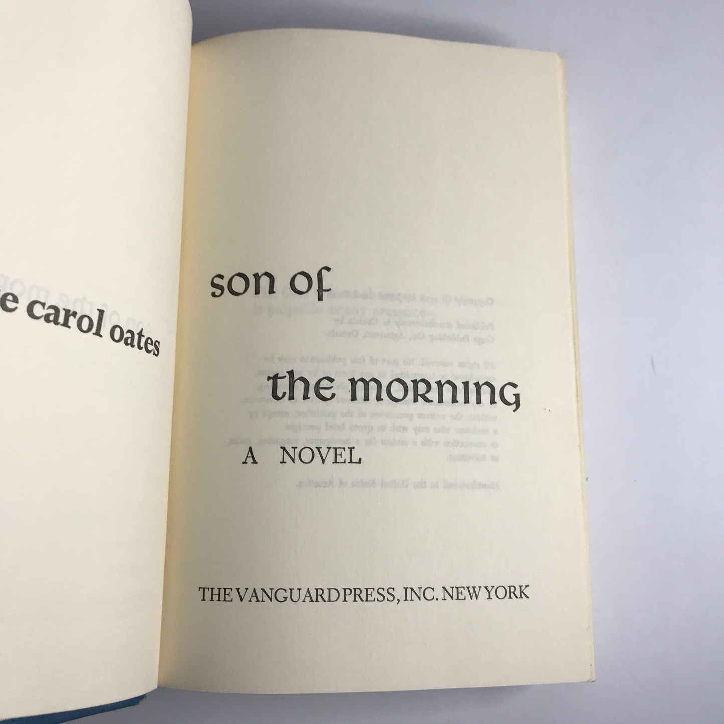 Son of the Morning - Joyce Carol Oates - 1978