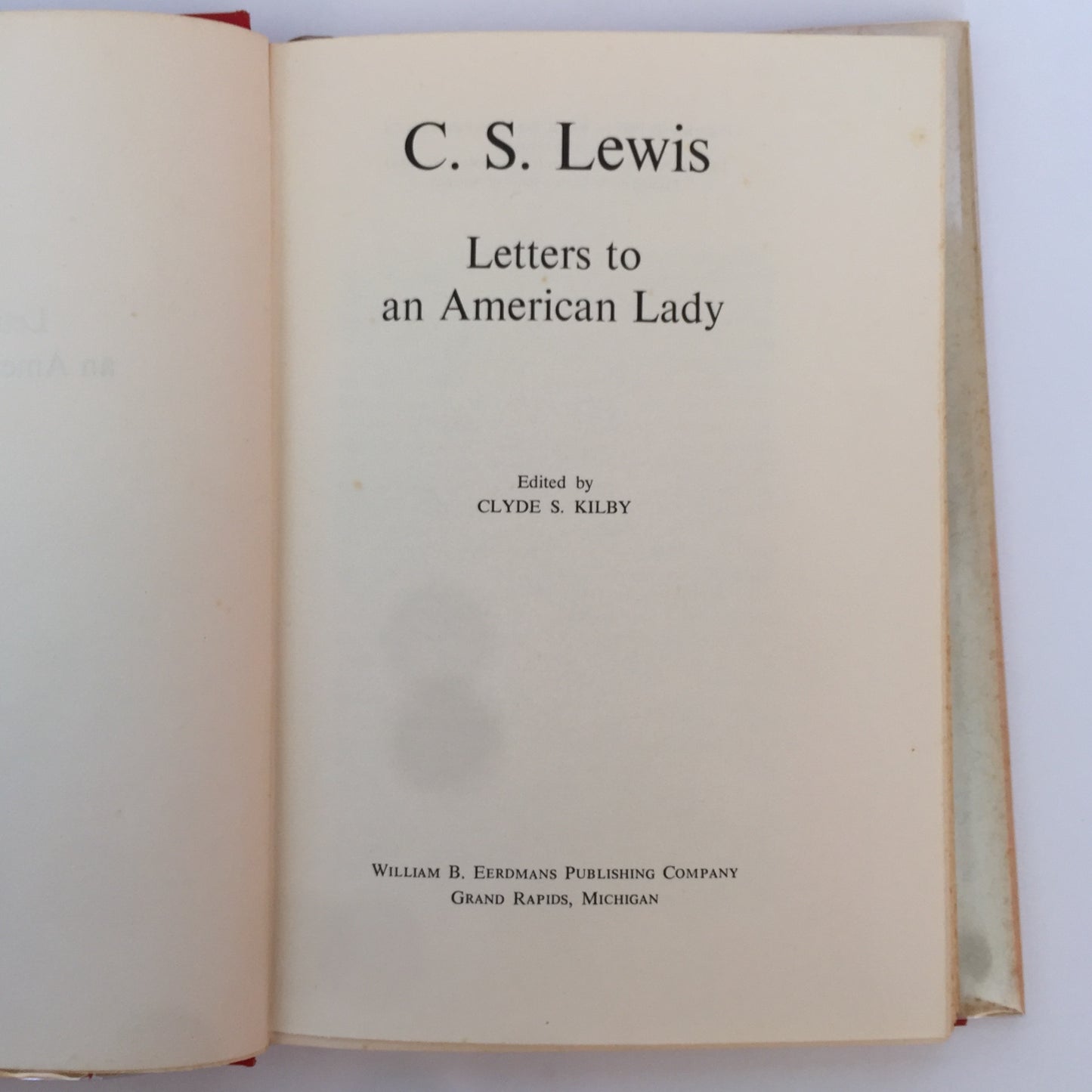 Letters to an American Lady - C.S. Lewis - 1967