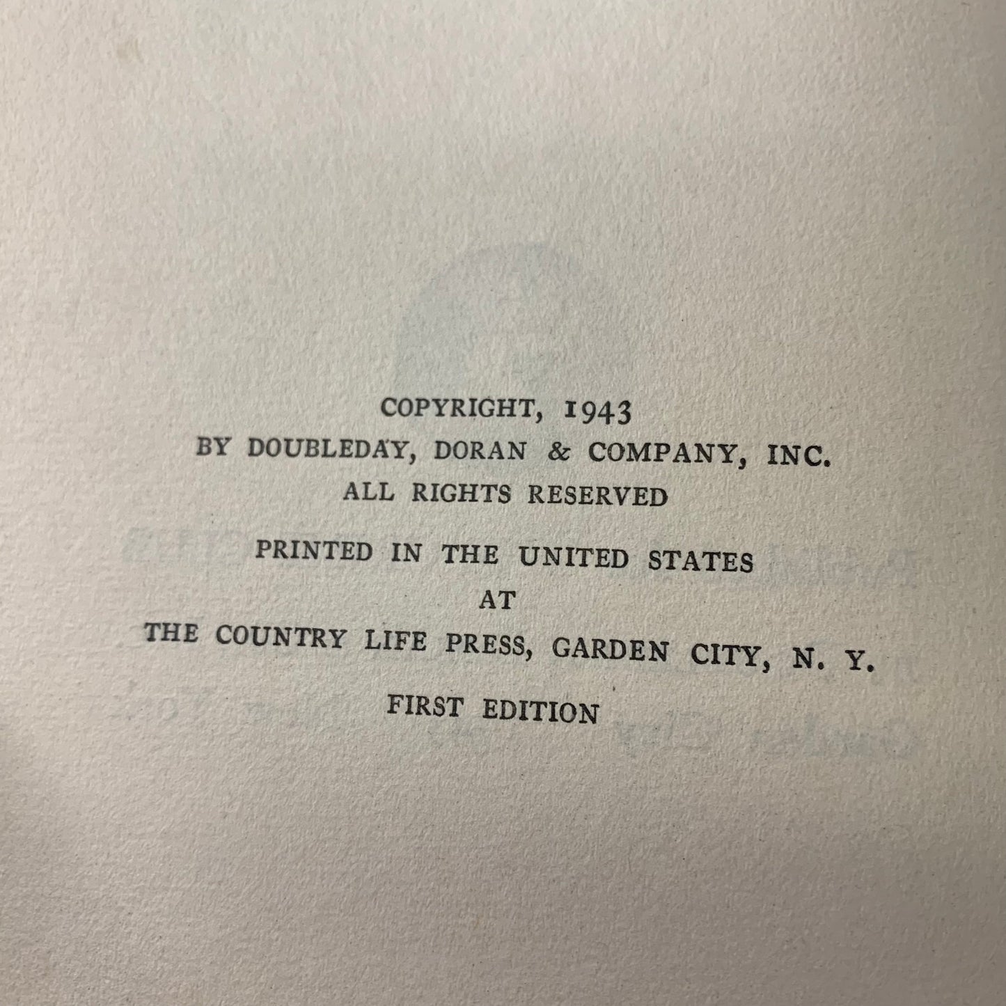Look Your Last - John Stephen Strange - 1st Edition - 1943