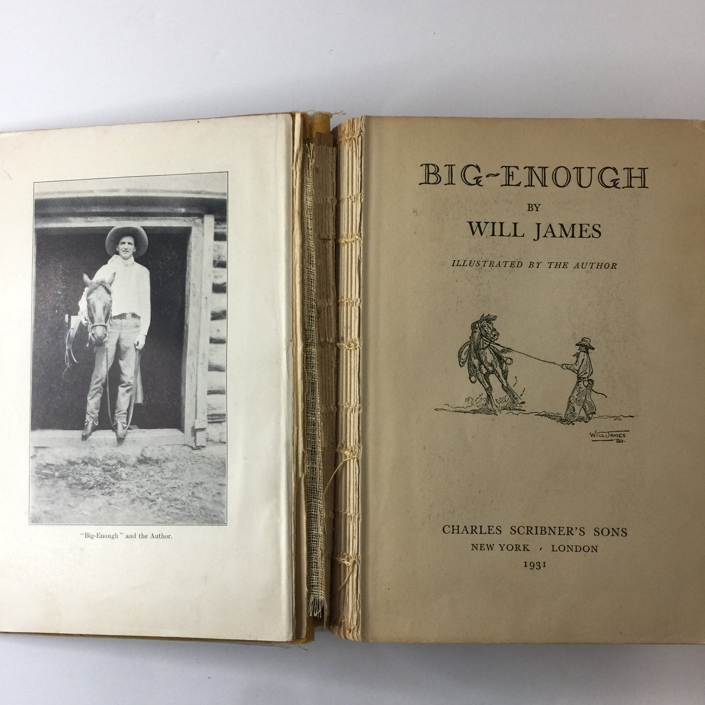 Big-Enough - Will James - 1st Edition, Signed - Will James Collection - 1931