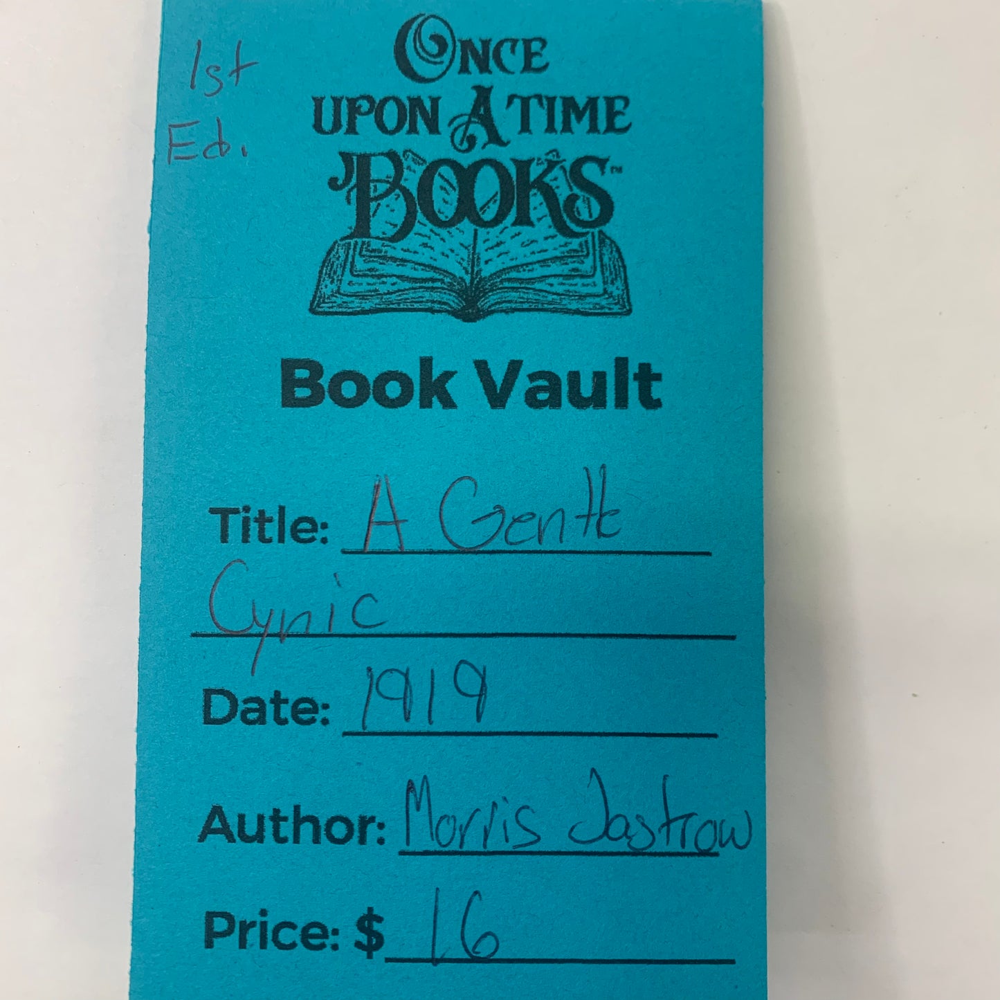 A Gentle Cynic Being the Book of Ecclesiastes - Morris Jastrow Jr. - 1st Edition - 1919