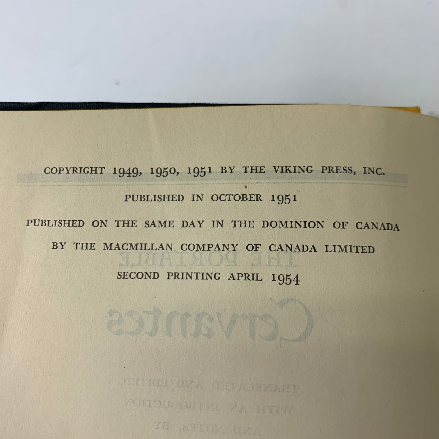 The Portable Cervantes - Samuel Putnam - 1955