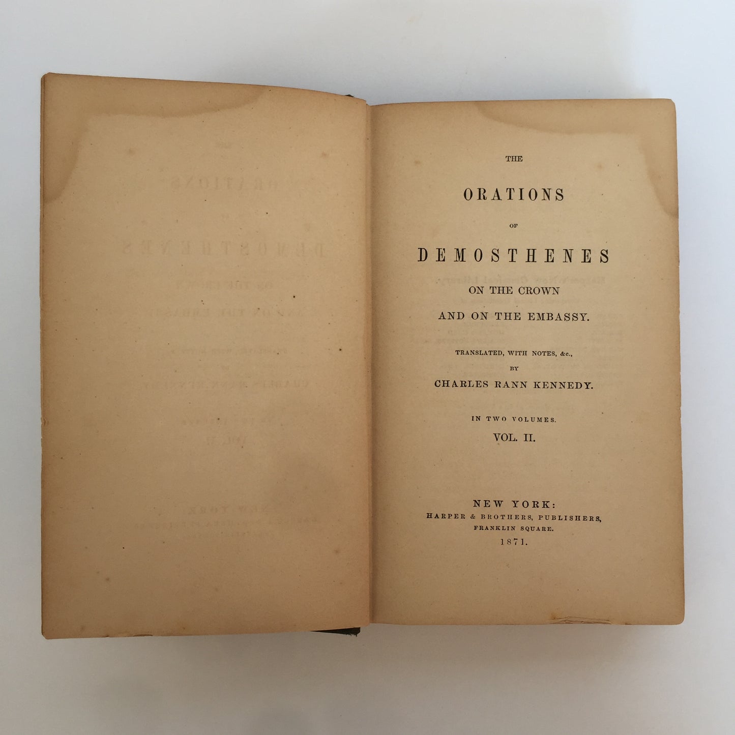 The Orations of Demosthenes - Charles Rann Kennedy - 1871