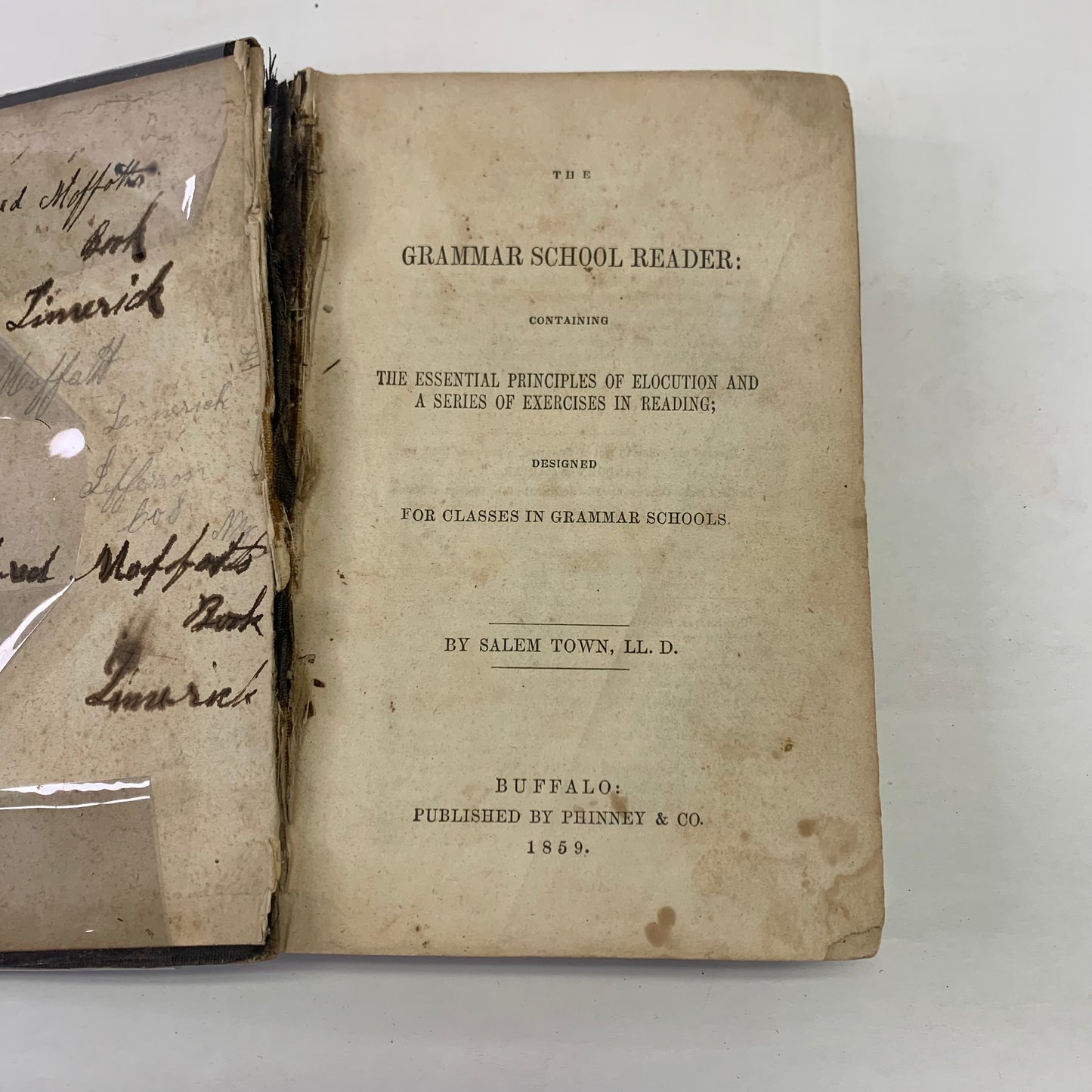 The Grammar School Reader - Salem Town - 1859