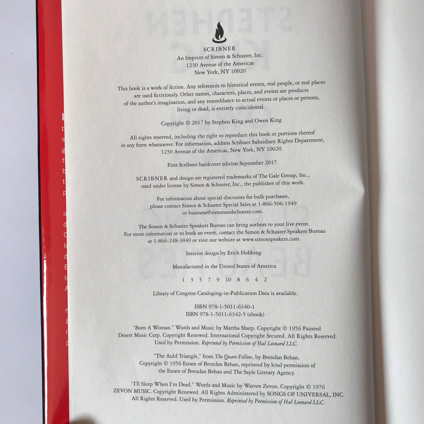 Sleeping Beauties - Stephen King and Owen King - 1st Edition - 2017