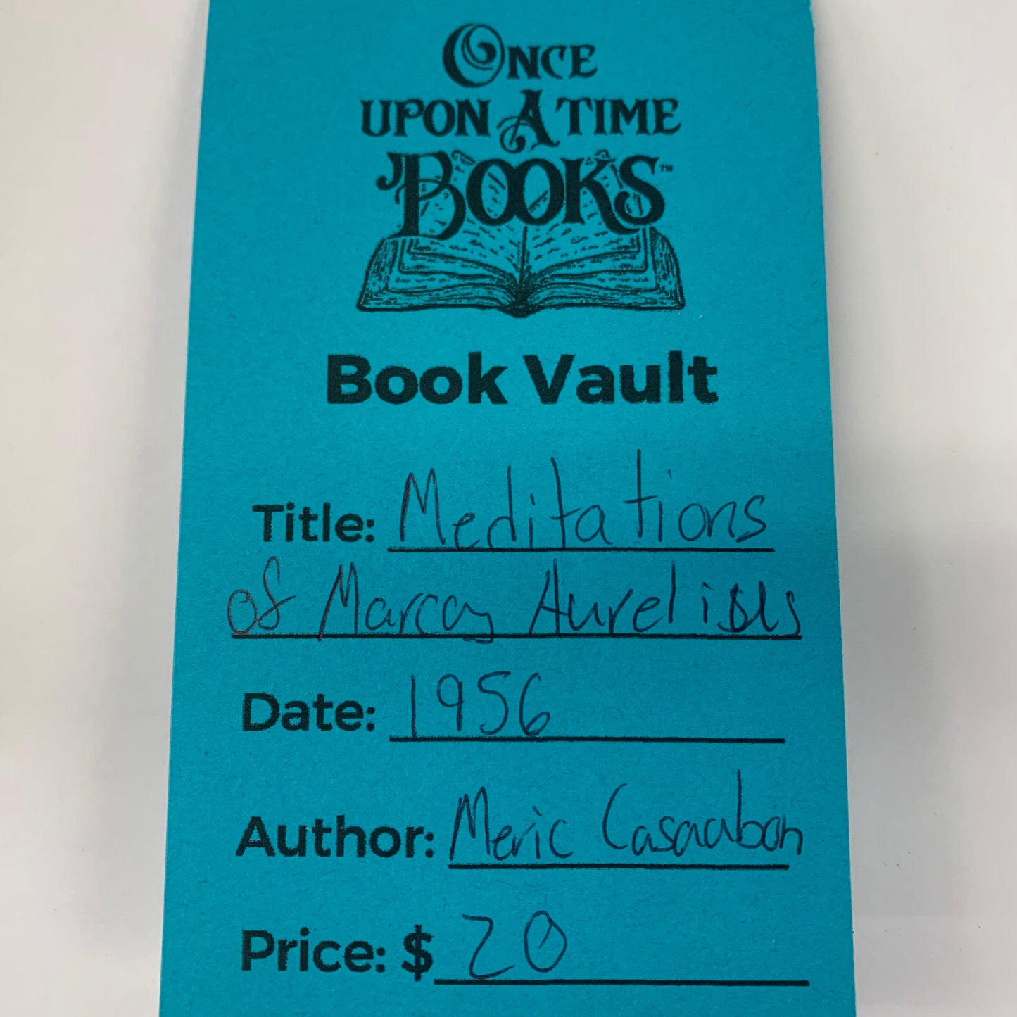 Meditations of Marcus Aurelius - Meric Casaubon - 1956