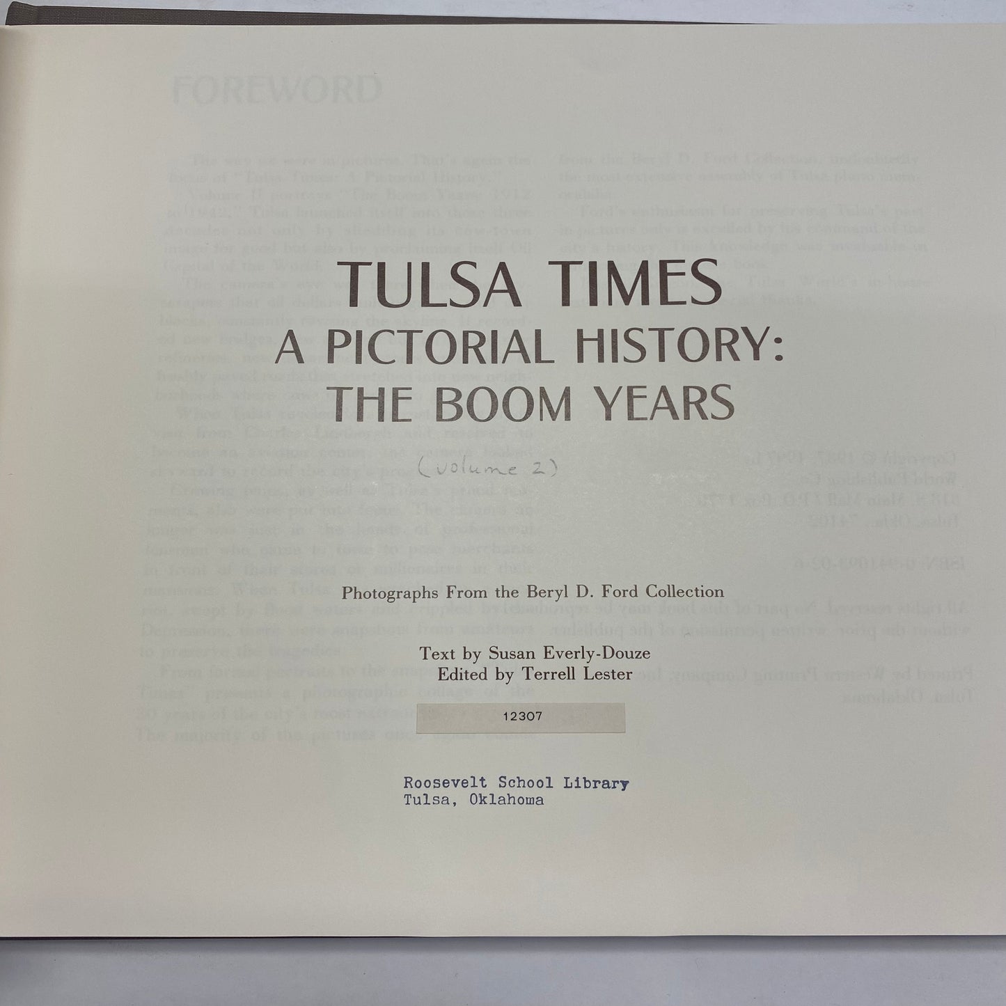 Tulsa Times: A Pictorial History - Box Set - 3 Volumes - 1997