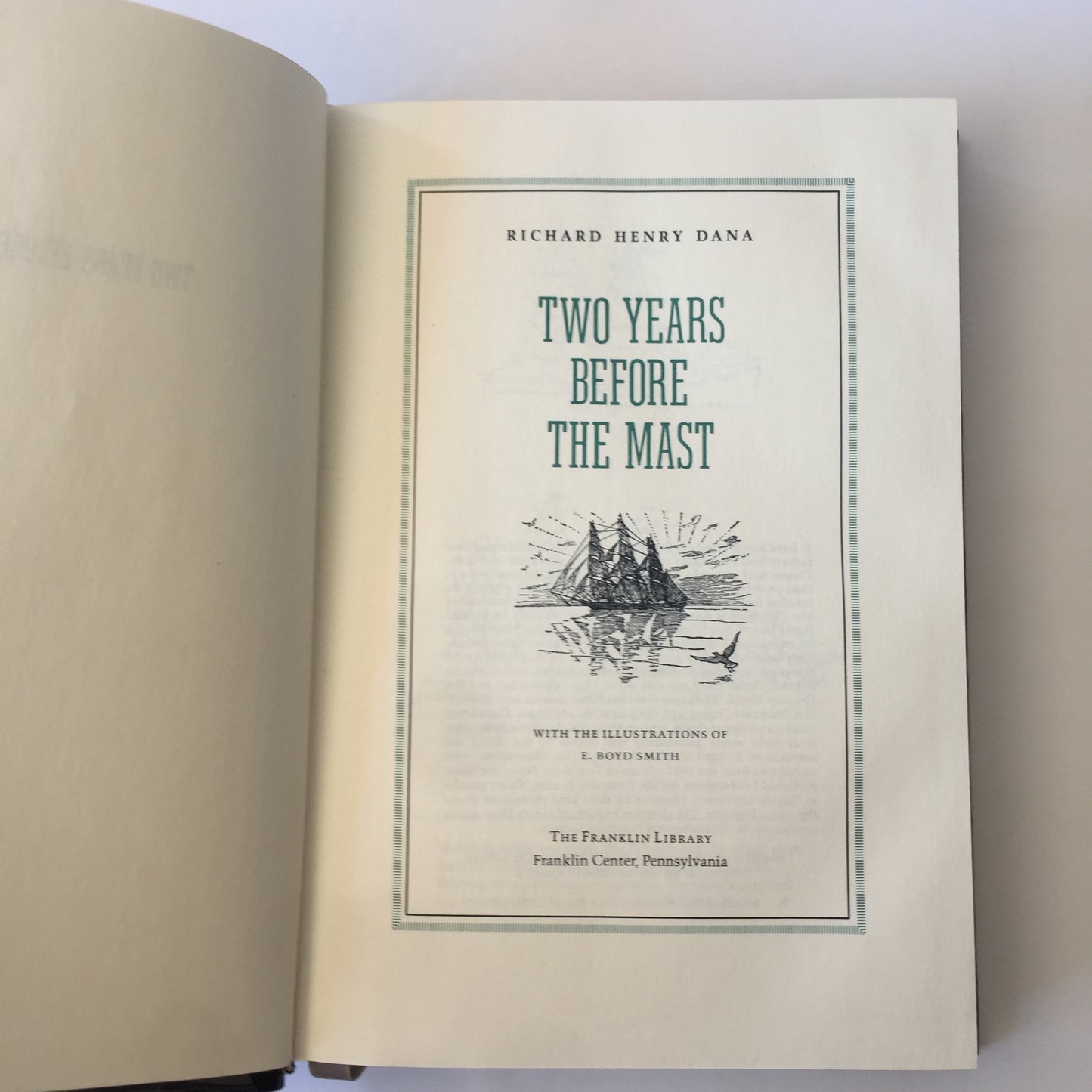Two Years Before The Mast - Richard Henry Dana - Franklin Library - 1983