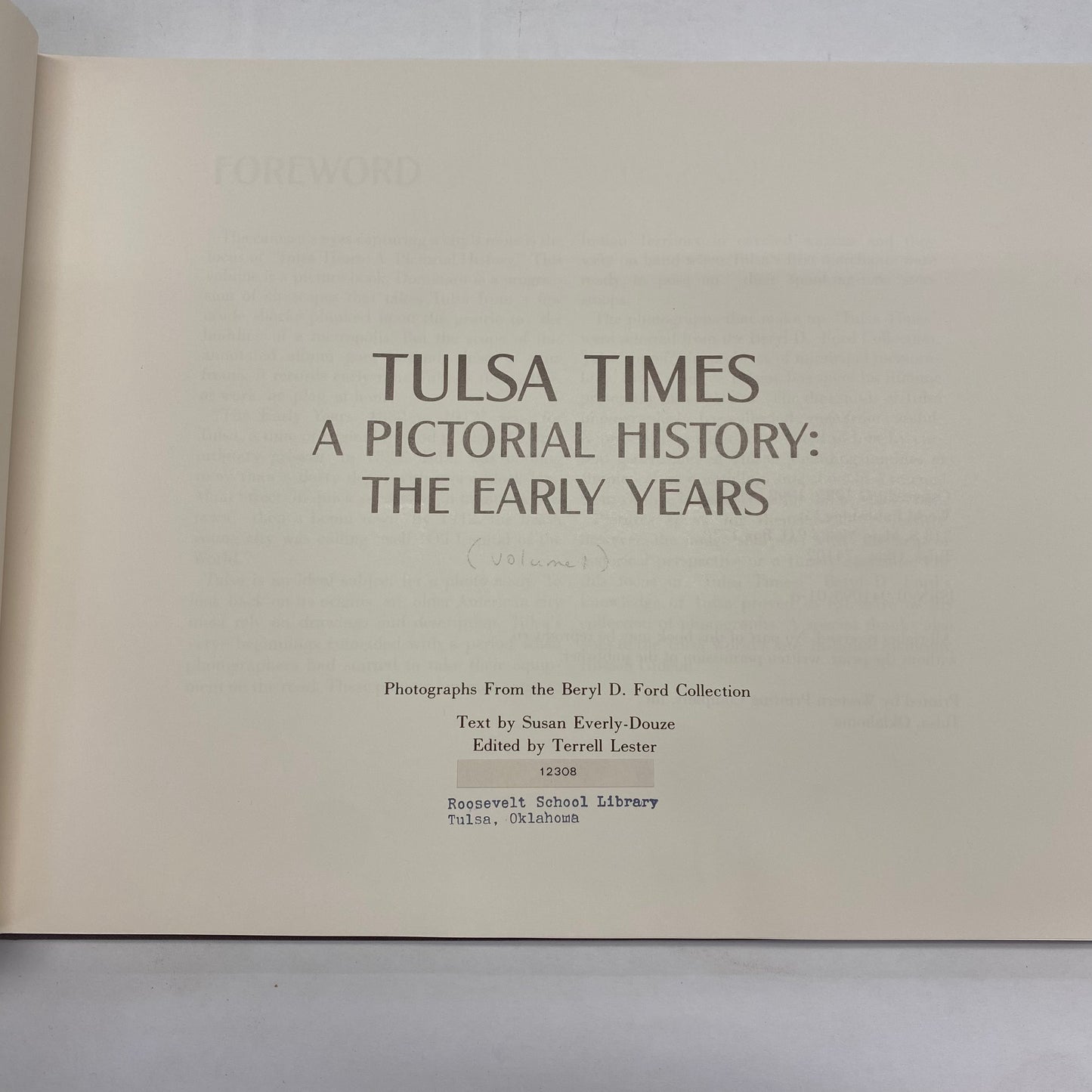 Tulsa Times: A Pictorial History - Box Set - 3 Volumes - 1997