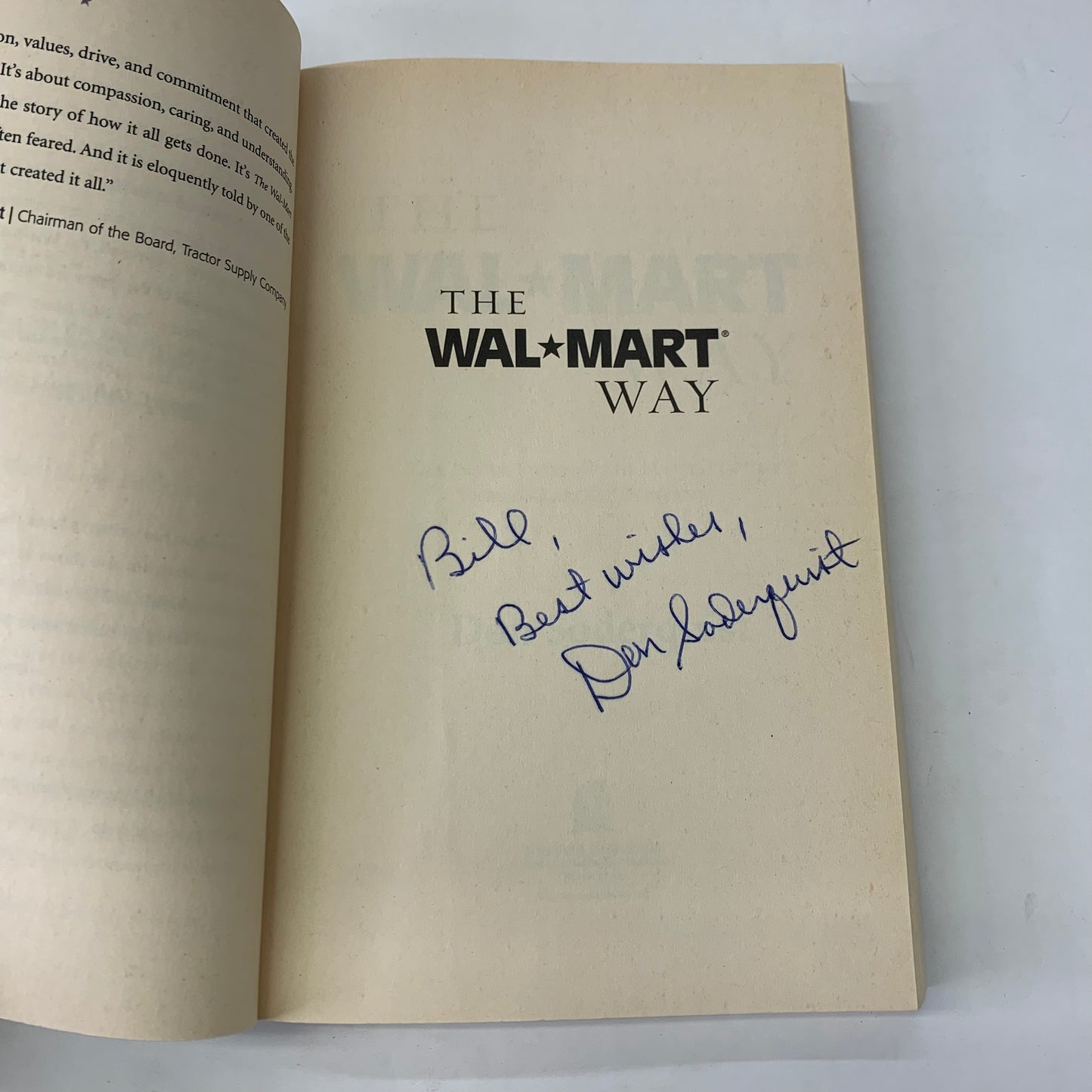 The Wal-Mart Way - Don Soderquist - Signed - 2005