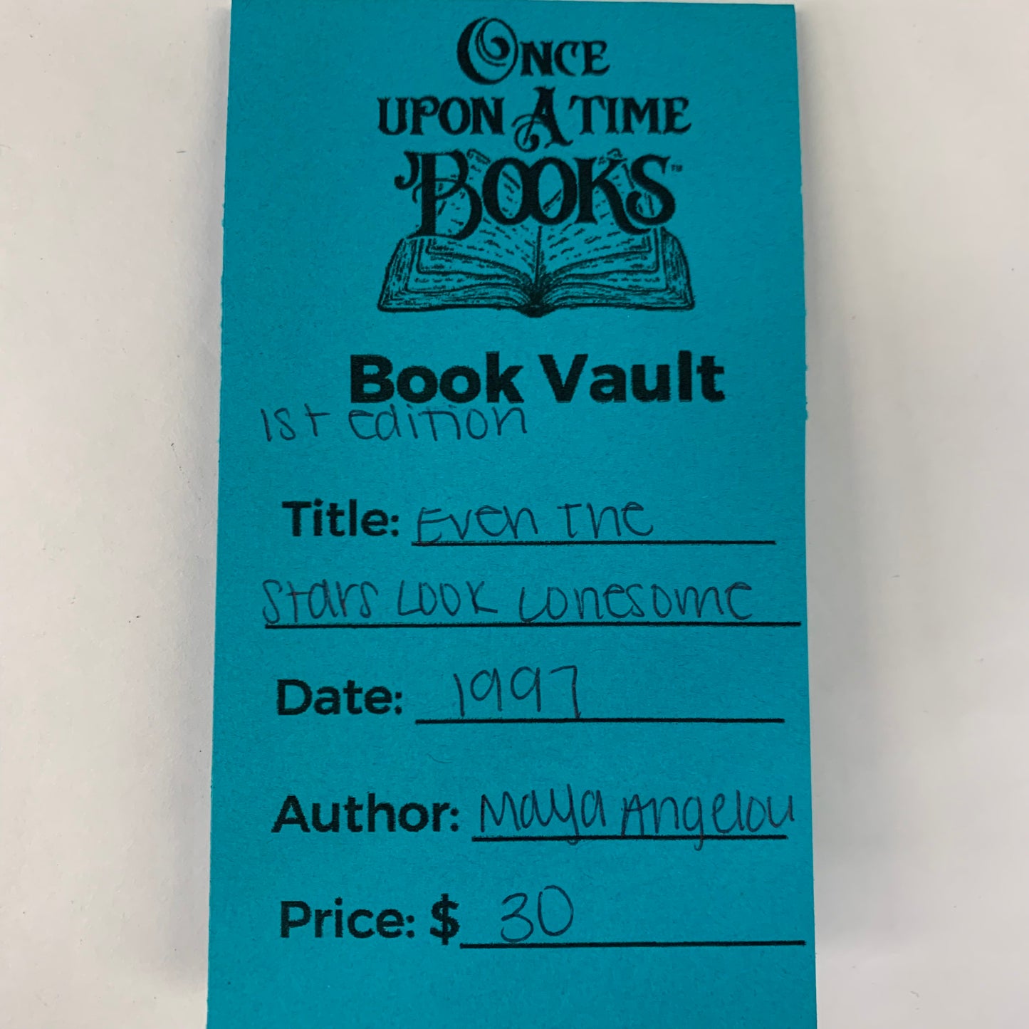 Even the Stars Look Lonesome - Maya Angelou - 1st Edition - 1997