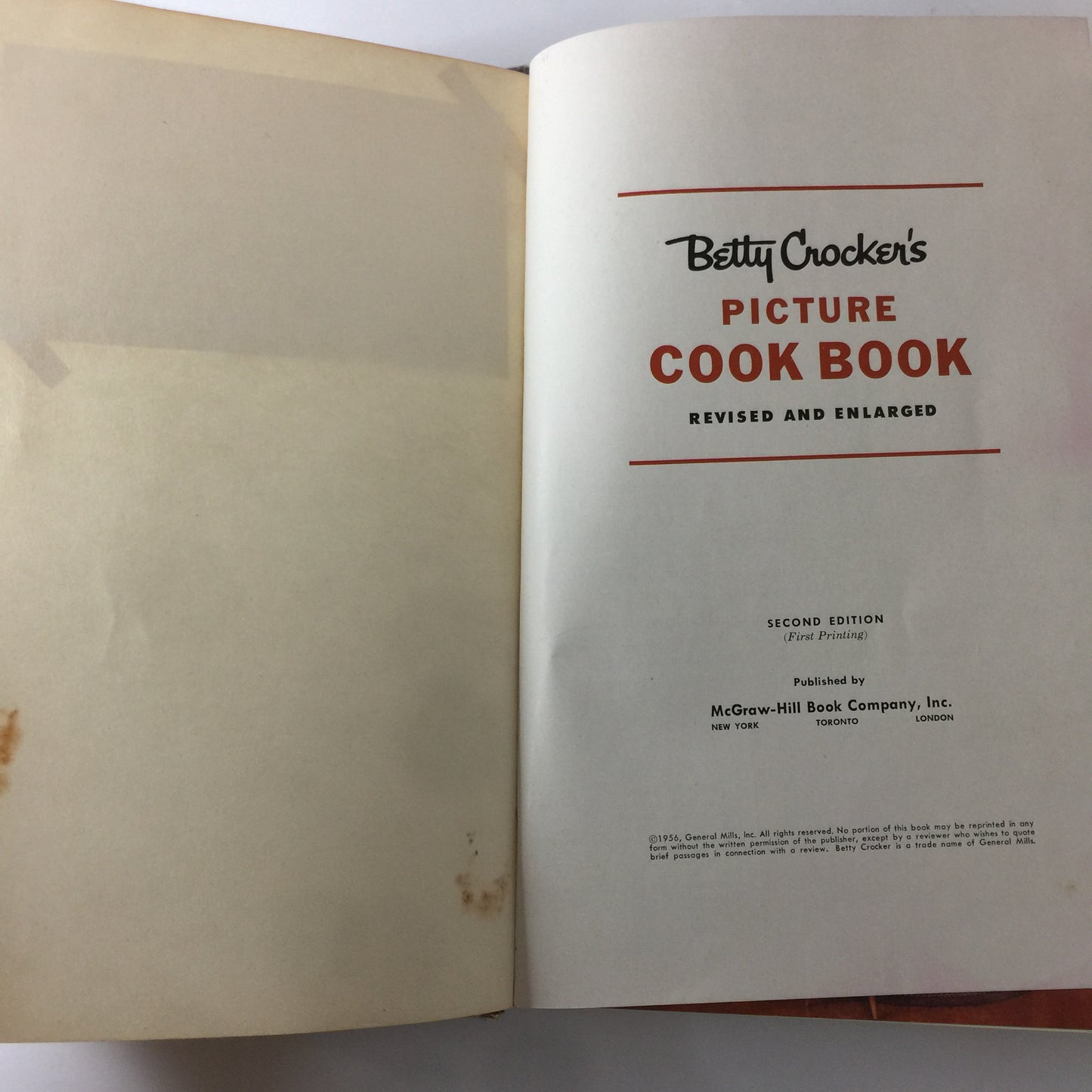 Betty Crocker’s Picture Cook Book - Betty Crocker - 2nd Edition - 1st Print - 1956