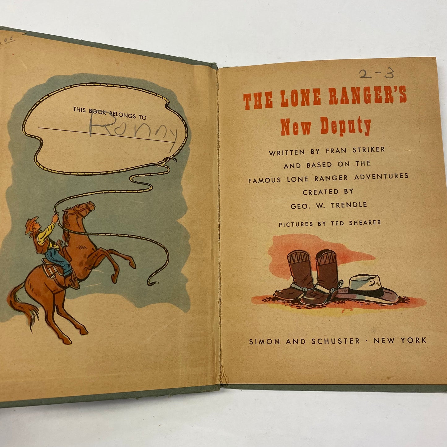 The Lone Ranger New Deputy - Fran Striker - 1951