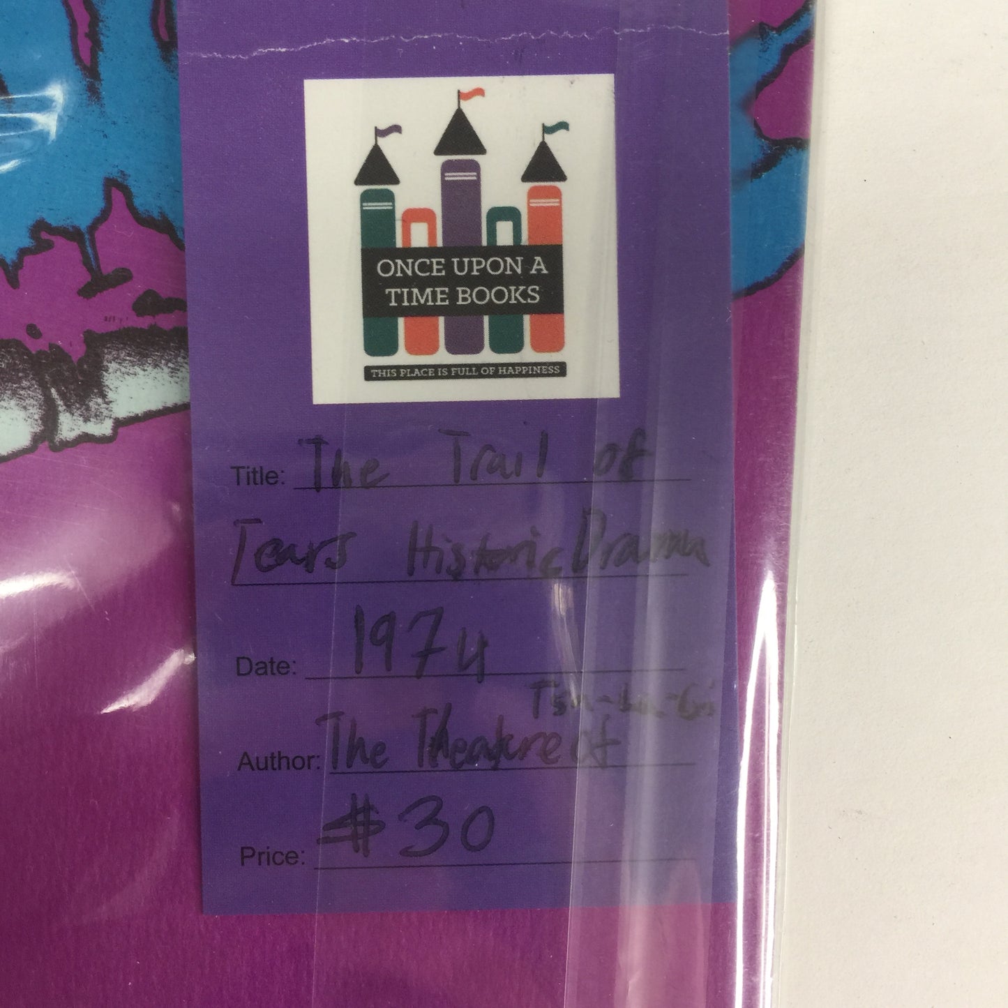 The Trail of Tears Historic Drama - The Theatre at Tsa=La=Gi - 1974