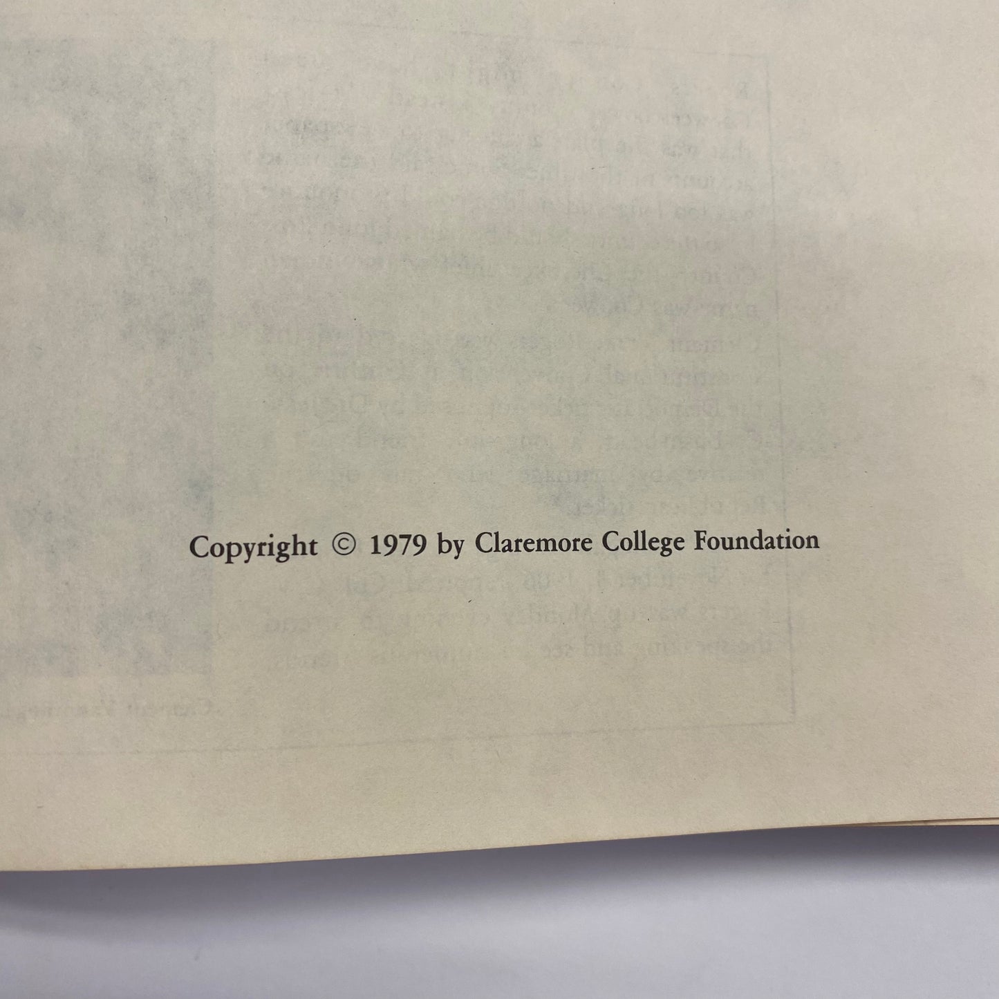 Rogers County History - Claremore College Foundation - Vol. 1 - 1979