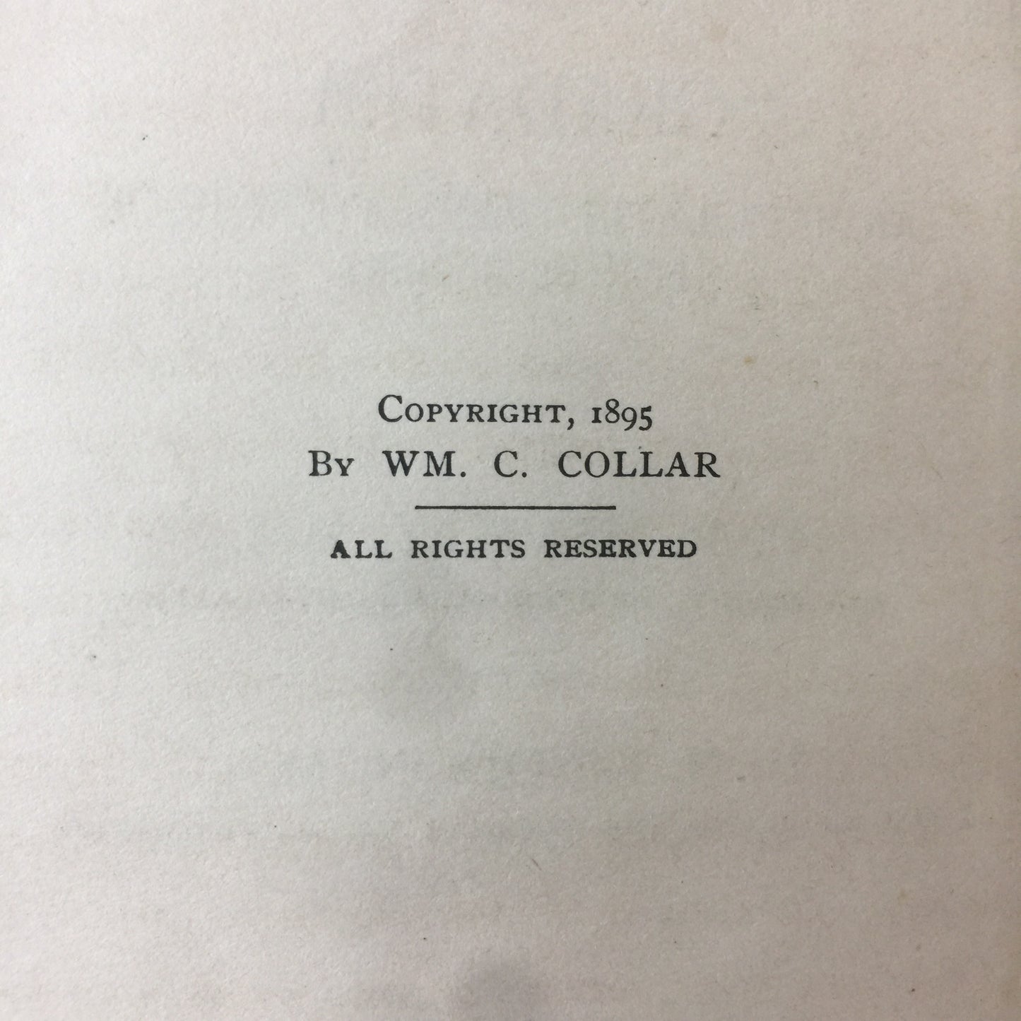 The New Gradatim - Collar - 1895