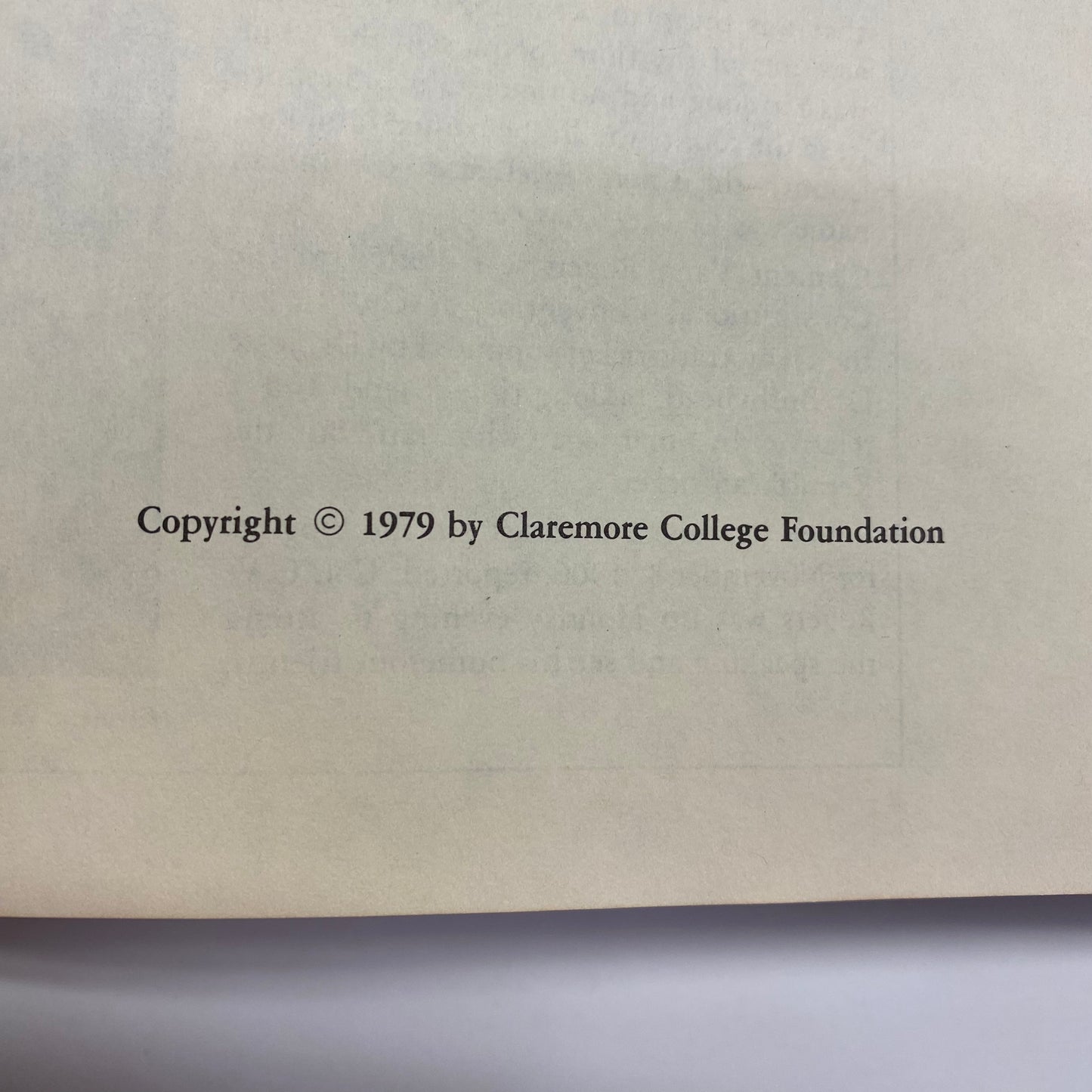 Rogers County History - Claremore College Foundation - Vol. 1 - 1979