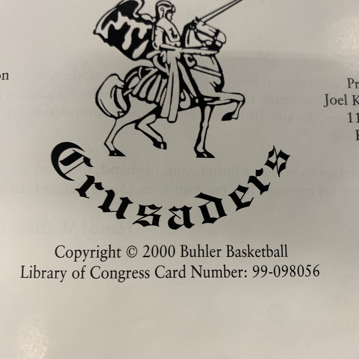 20th Century Buhler Basketball 1916-1999 - 2000