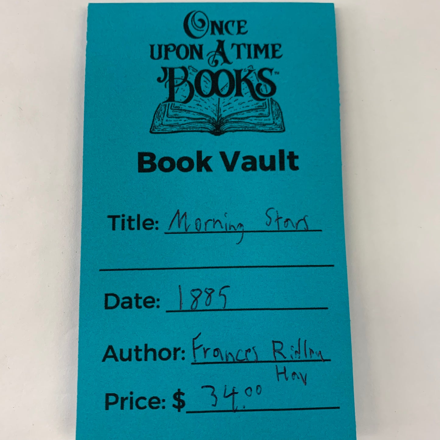 Morning Stars - Frances Ridley Havergal - 1885
