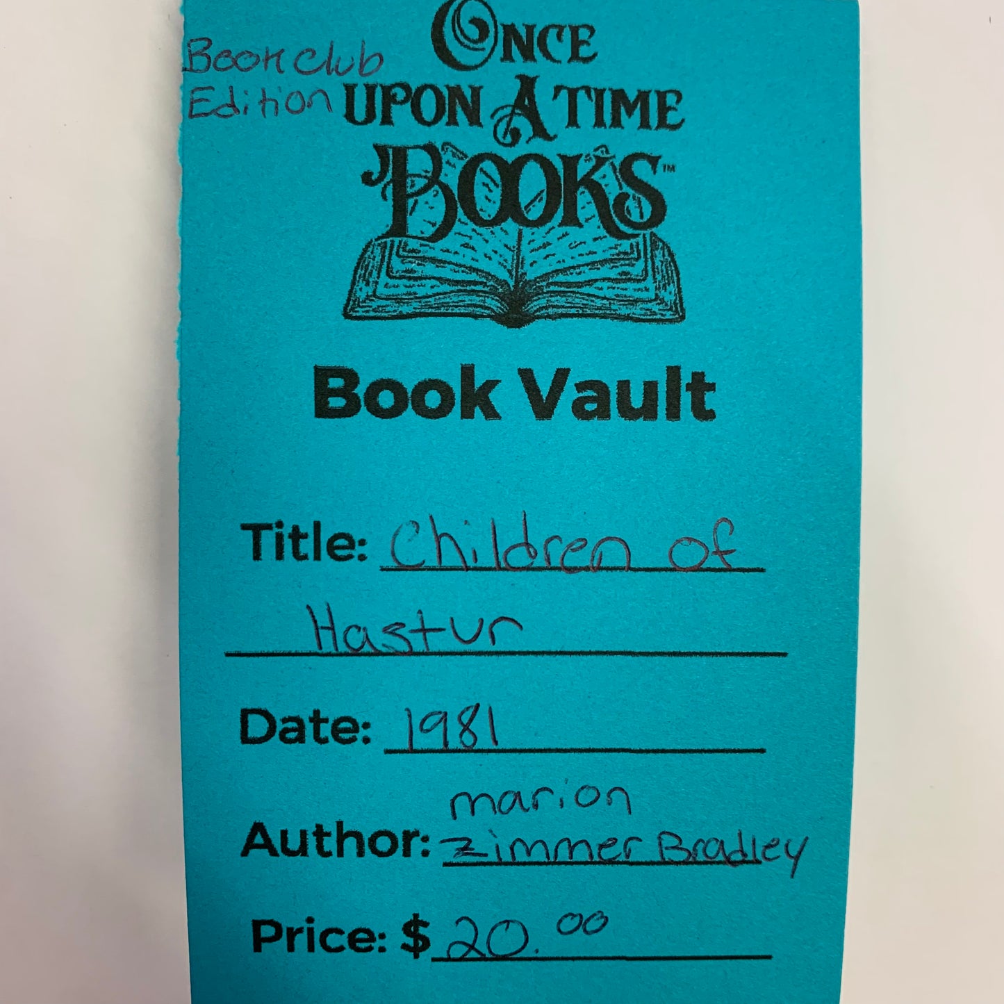 Children of Hastur - Marion Zimmer Bradley - Book Club Edition - 1981