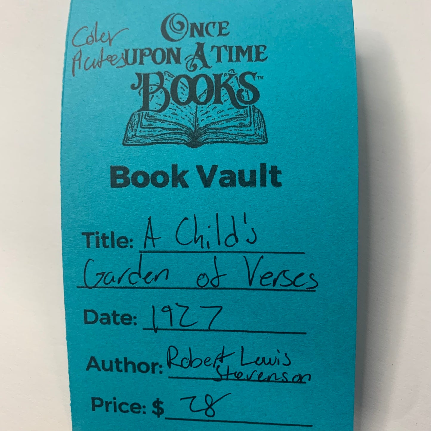 A Child’s Garden of Verses - Robert Louis Stevenson - Color Pictures - 1927