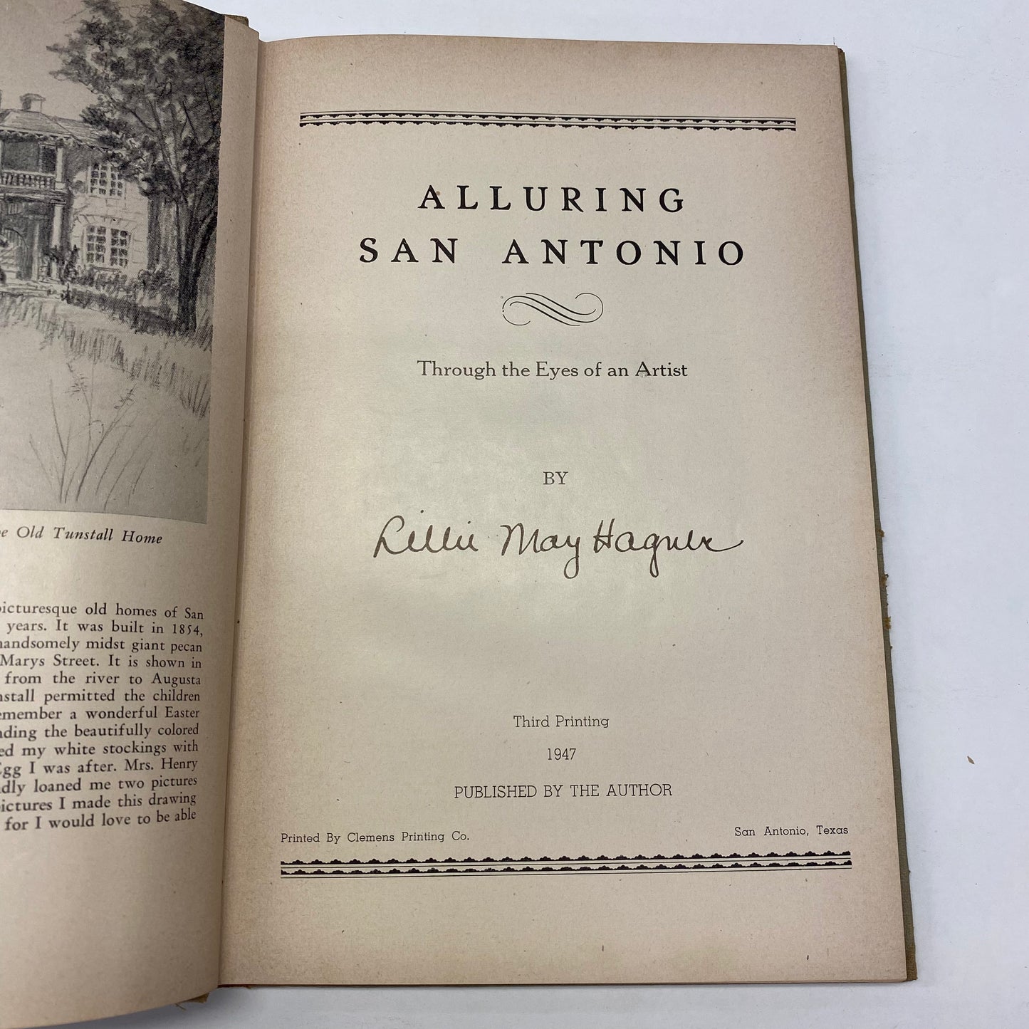 Alluring San Antonio - Lillie May Hagner - 3rd Print - Signed - 1845