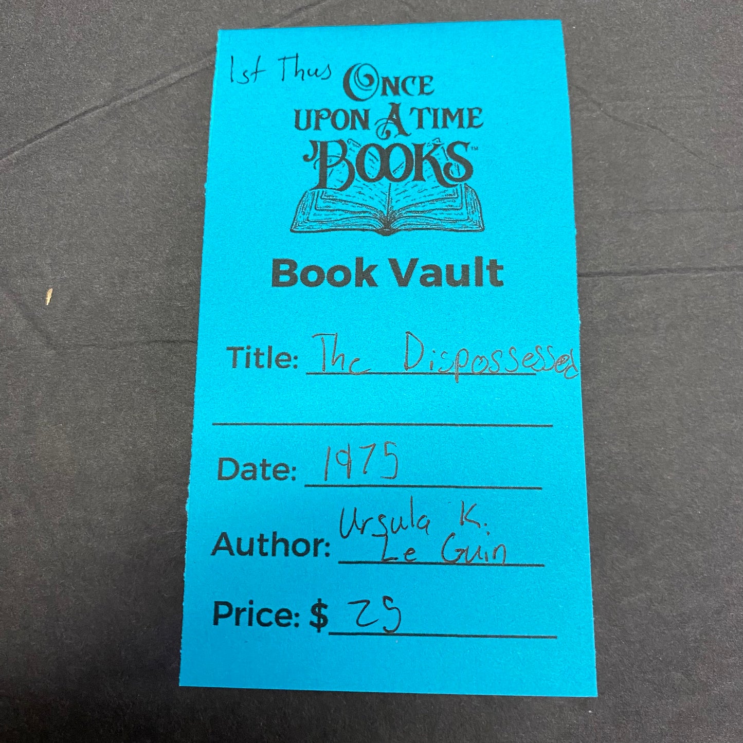 The Dispossessed - Ursula K. Le Guin - 1st Thus - 1975