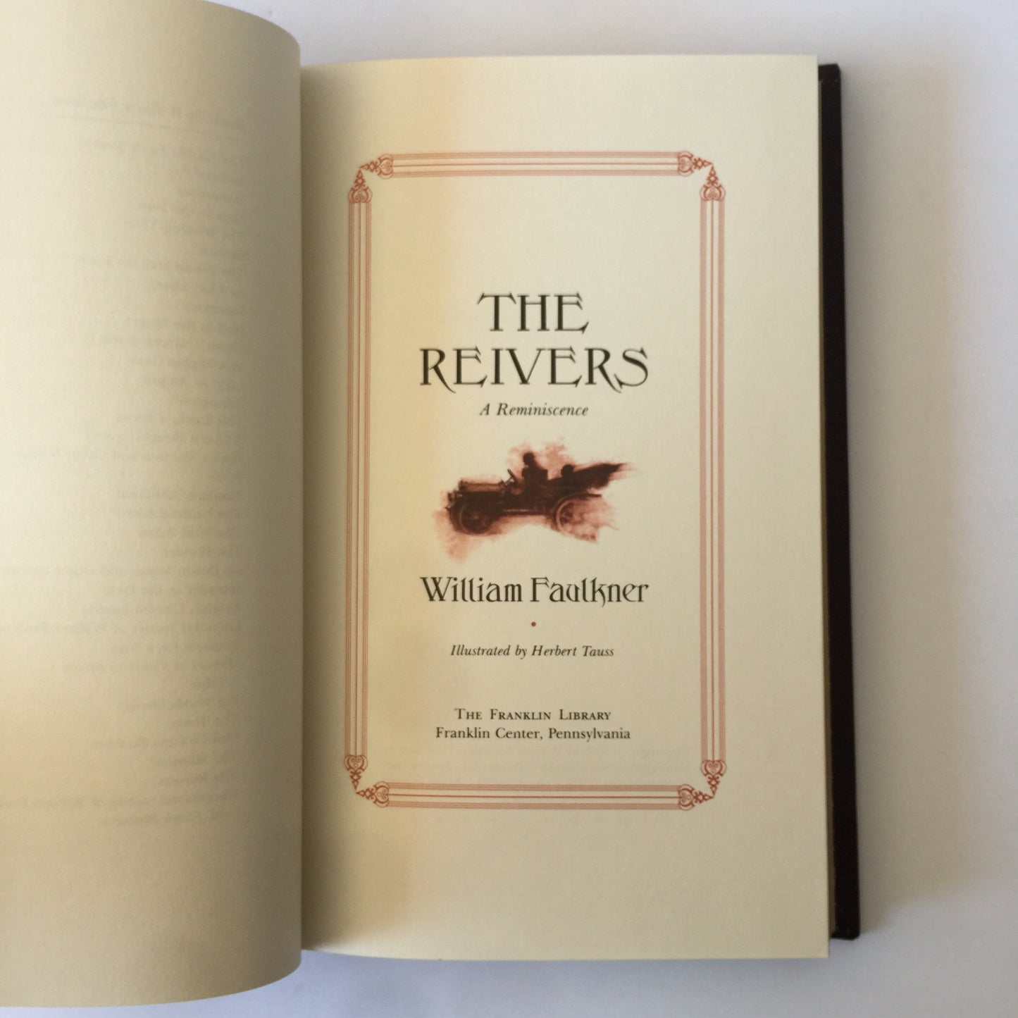The Reivers - William Faulkner - Franklin Library - 1983