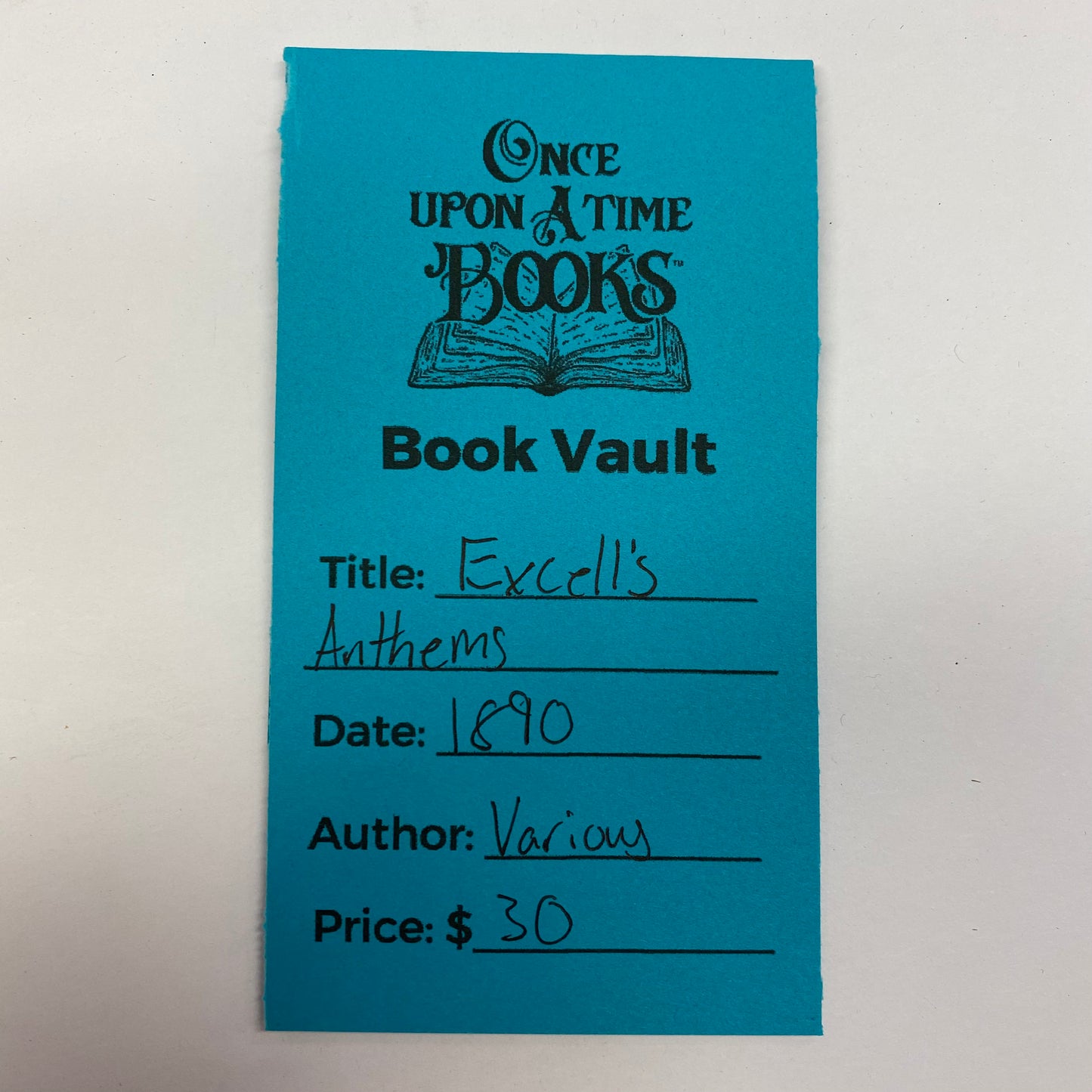 Excell’s Anthems - Various - 1890