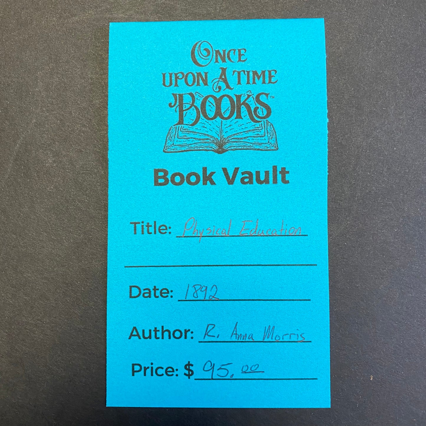 Physical Education - R. Anna Morris - 1892