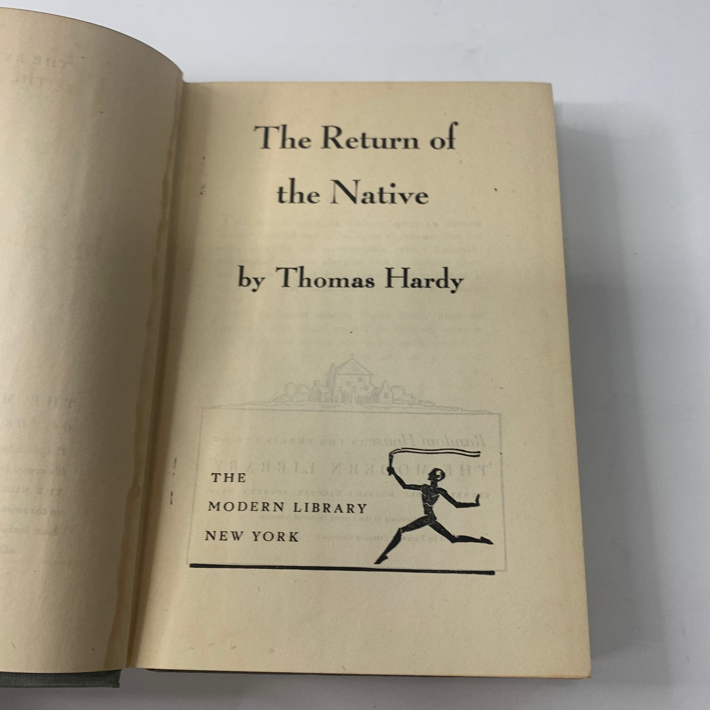 The Return of The Native - Thomas Hardy - Modern Library - c. 1940s