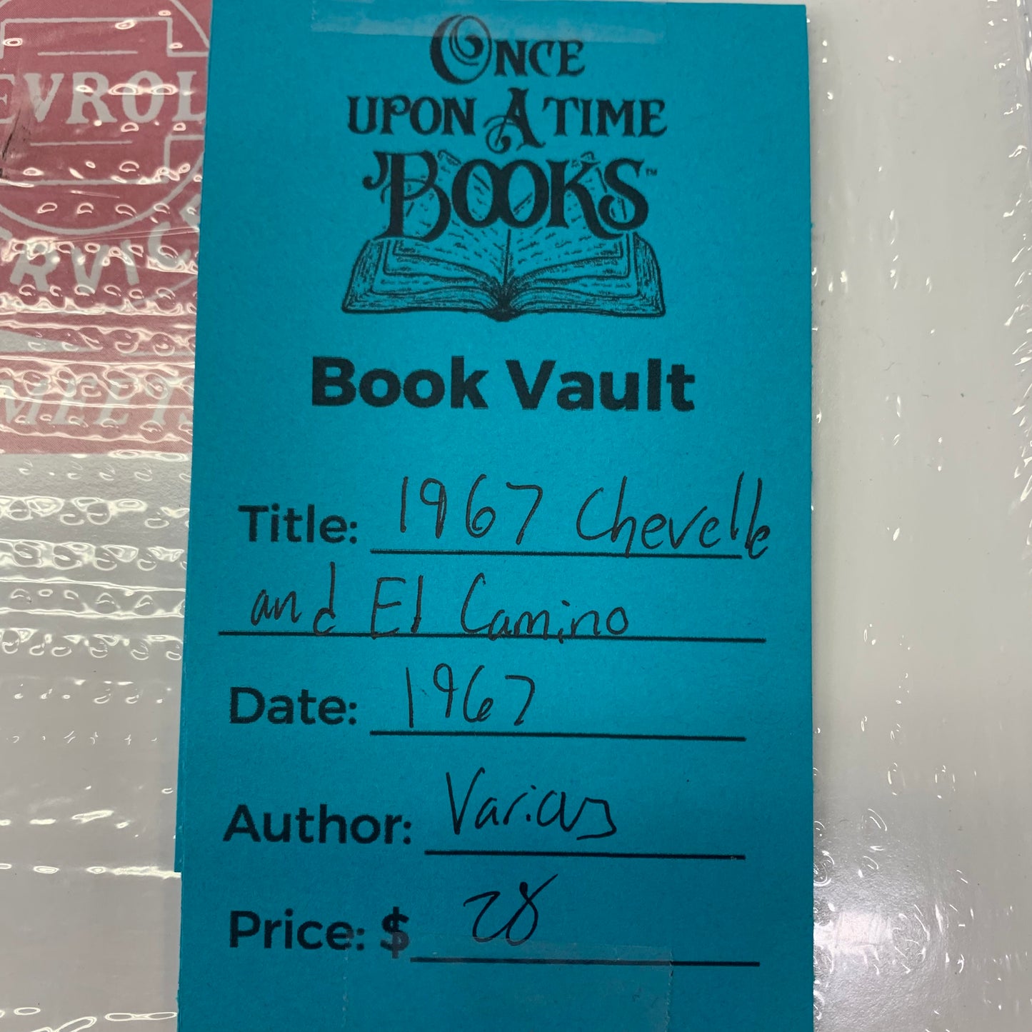 Chevelle and El Camino Factory Assembly Instructional Manual - 1967