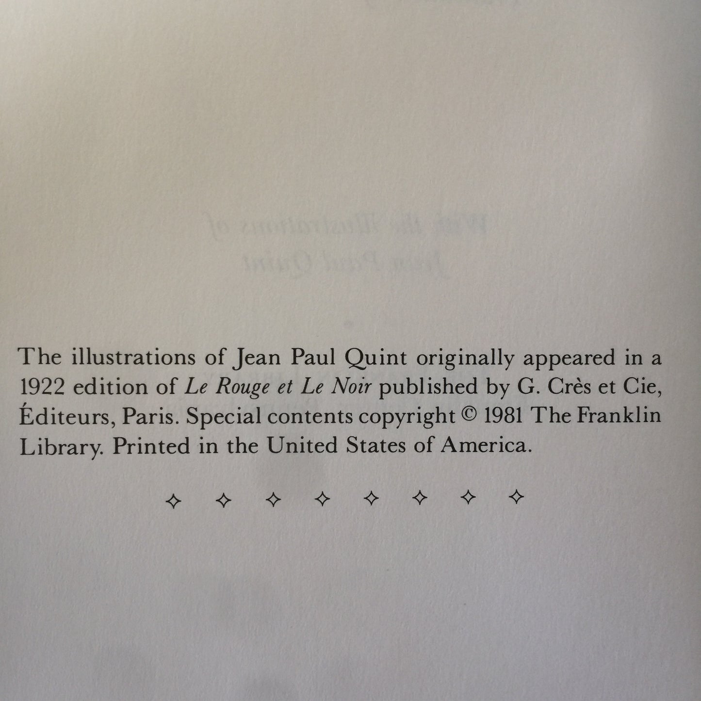 The Red & The Black - Stendhal - Franklin Library - 1981