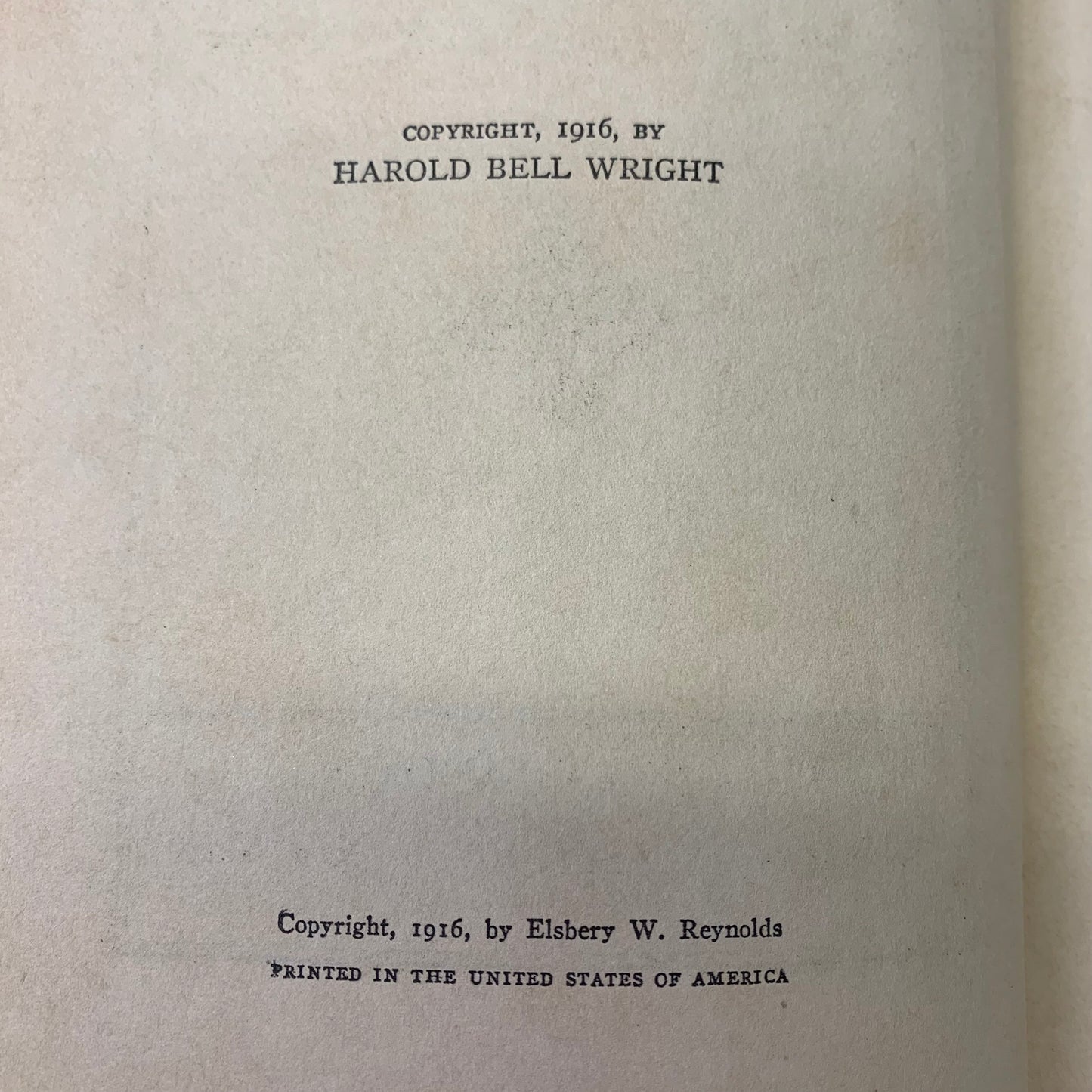 When a Man’s a Man - Harold Bell Wright - Photo Play Ed. - 1916