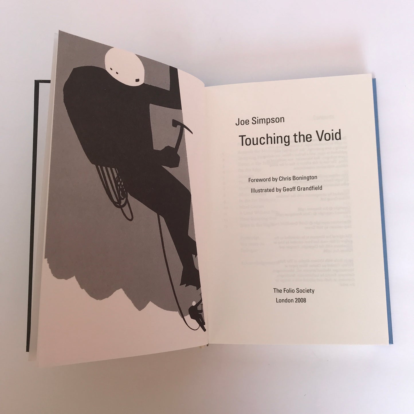 Touching the Void - Joe Simpson - 1st Thus - Folio Society - 2008