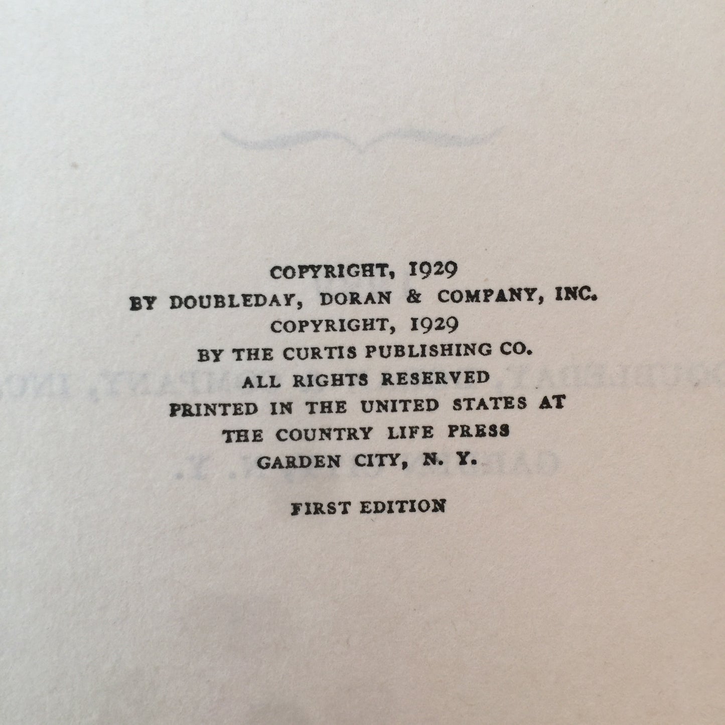 Young Mrs. Greeley - Booth Tarkington - 1st Edition - 1929