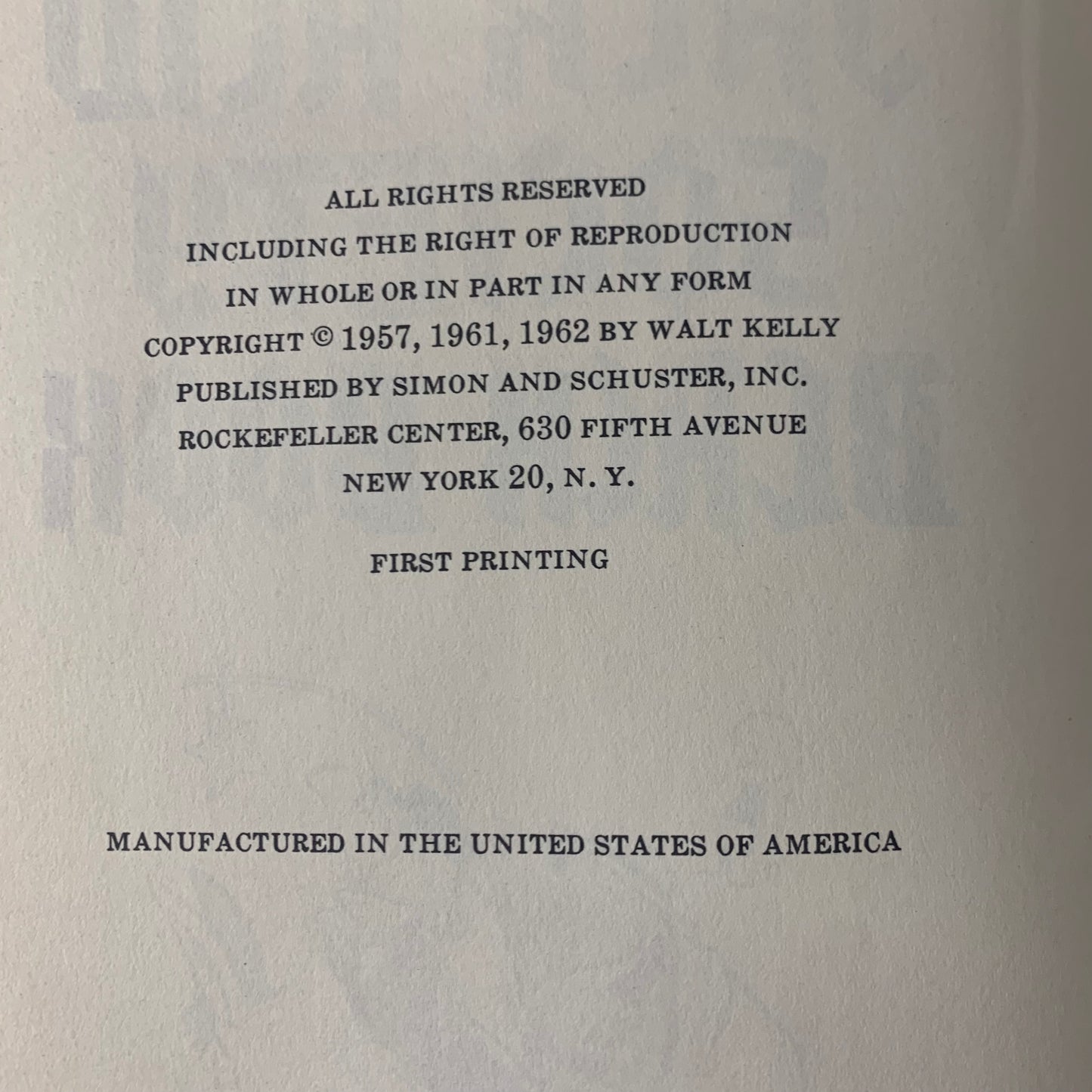 The Jack Acid Society Black Book - Pogo - 1st Print - 1962