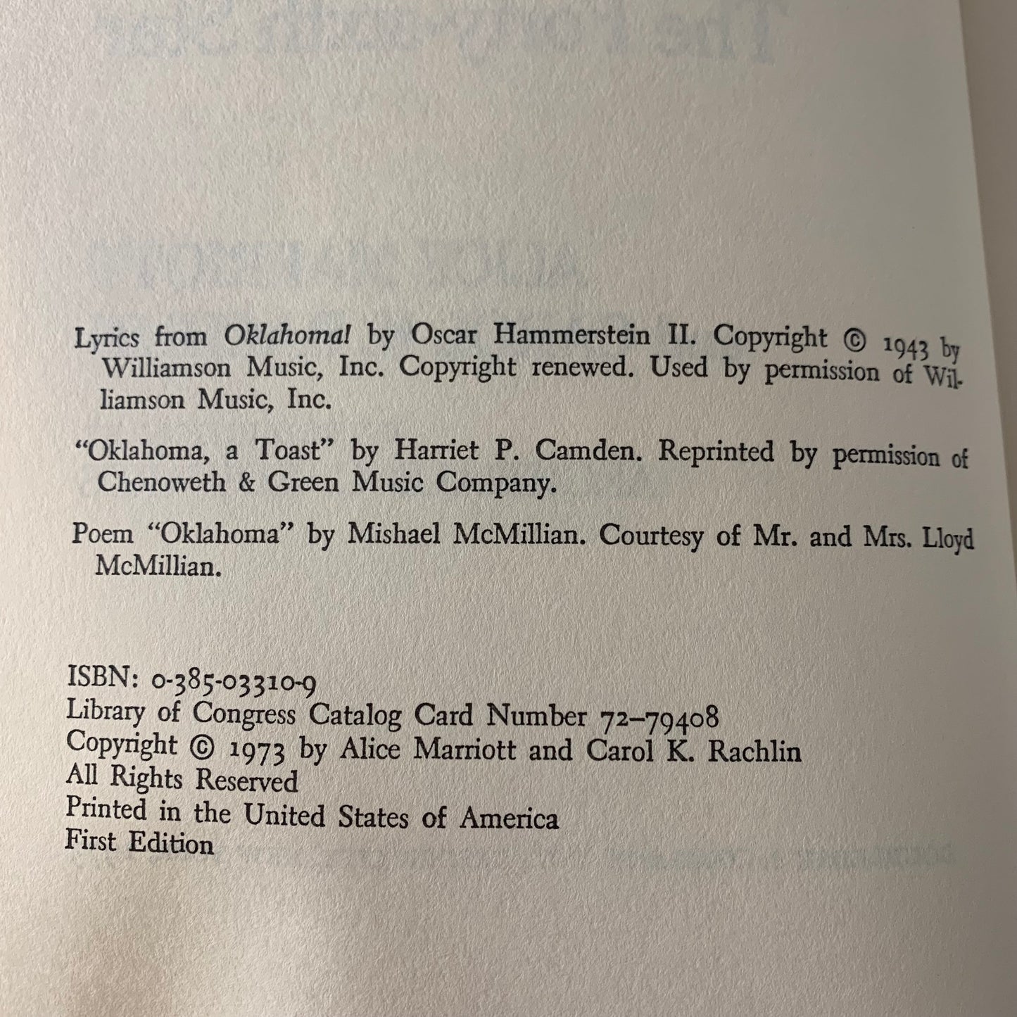 Oklahoma: The Forty-Sixth Star - Alice Marriott and Carol K. Rachlin - Signed Twice - 1973