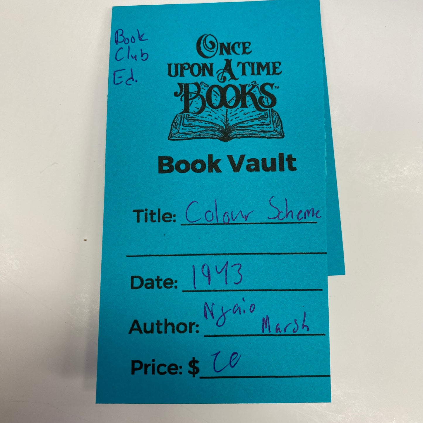 Colour Scheme - Ngaio Marsh - Book Club Edition - 1943