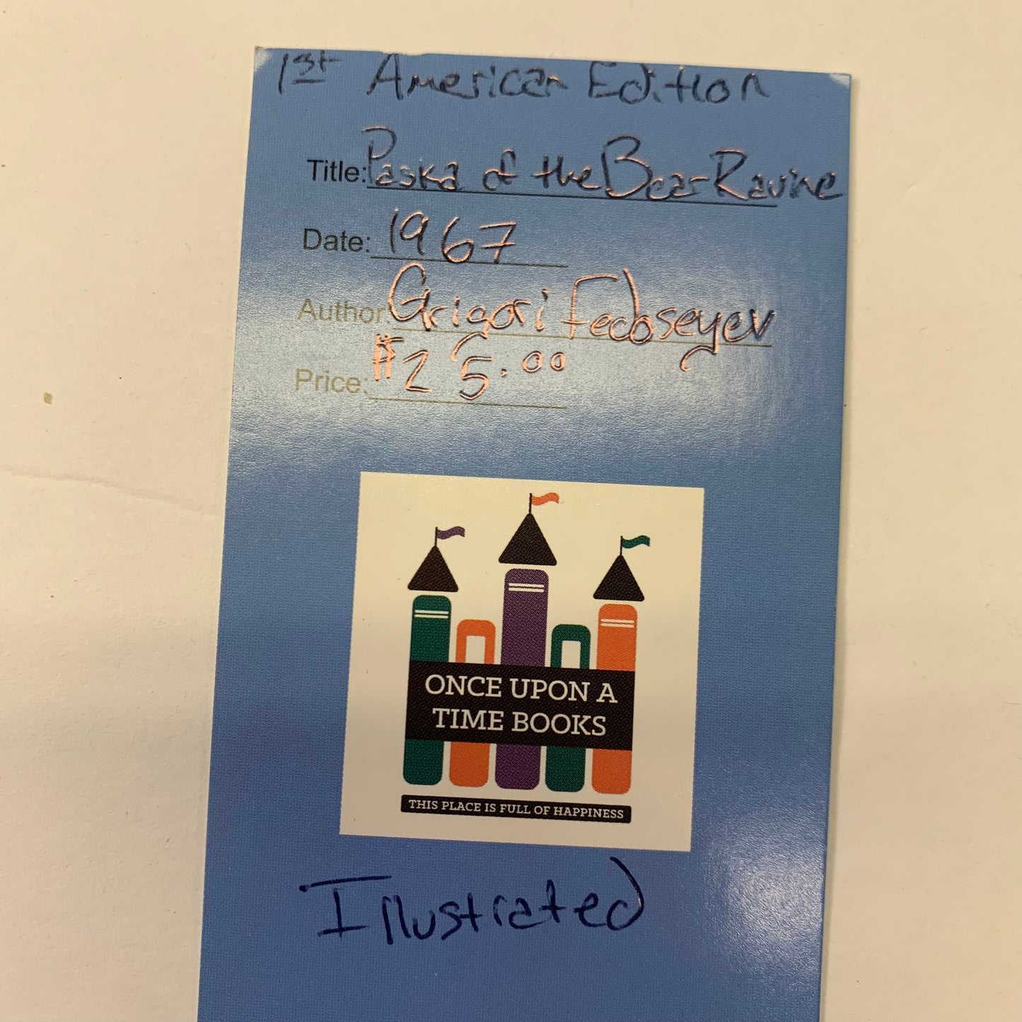 Pashka of Bear Ravine - Grigori Fedoseyev - 1st American Edition - 1967