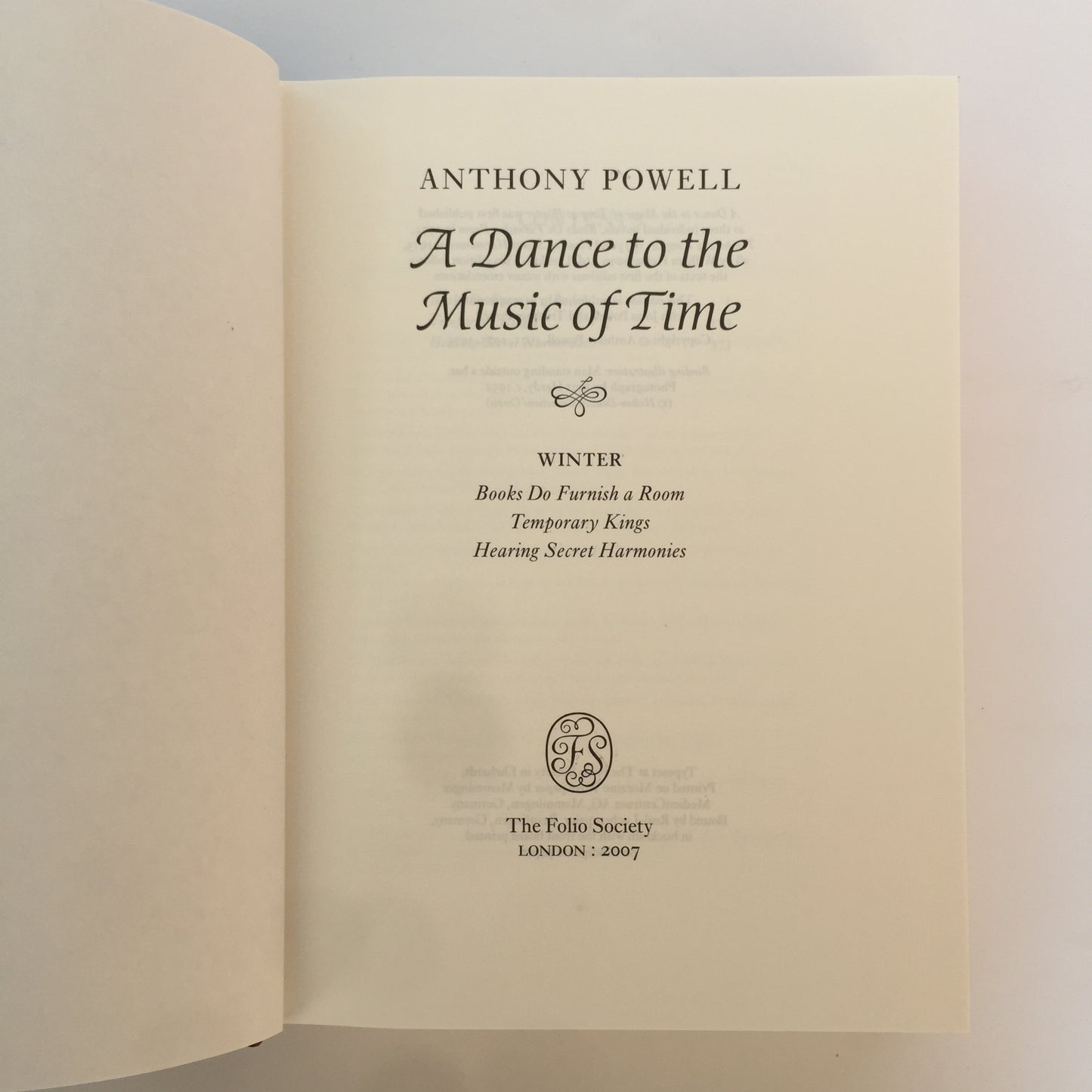 A Dance to the Music of Time - Anthony Powell - 4 Vol Set - Folio Society - 2007