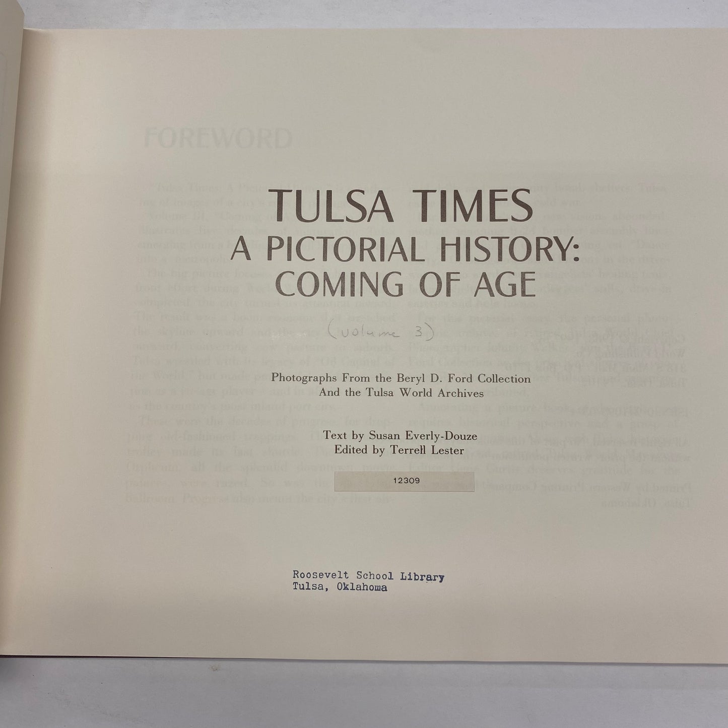 Tulsa Times: A Pictorial History - Box Set - 3 Volumes - 1997