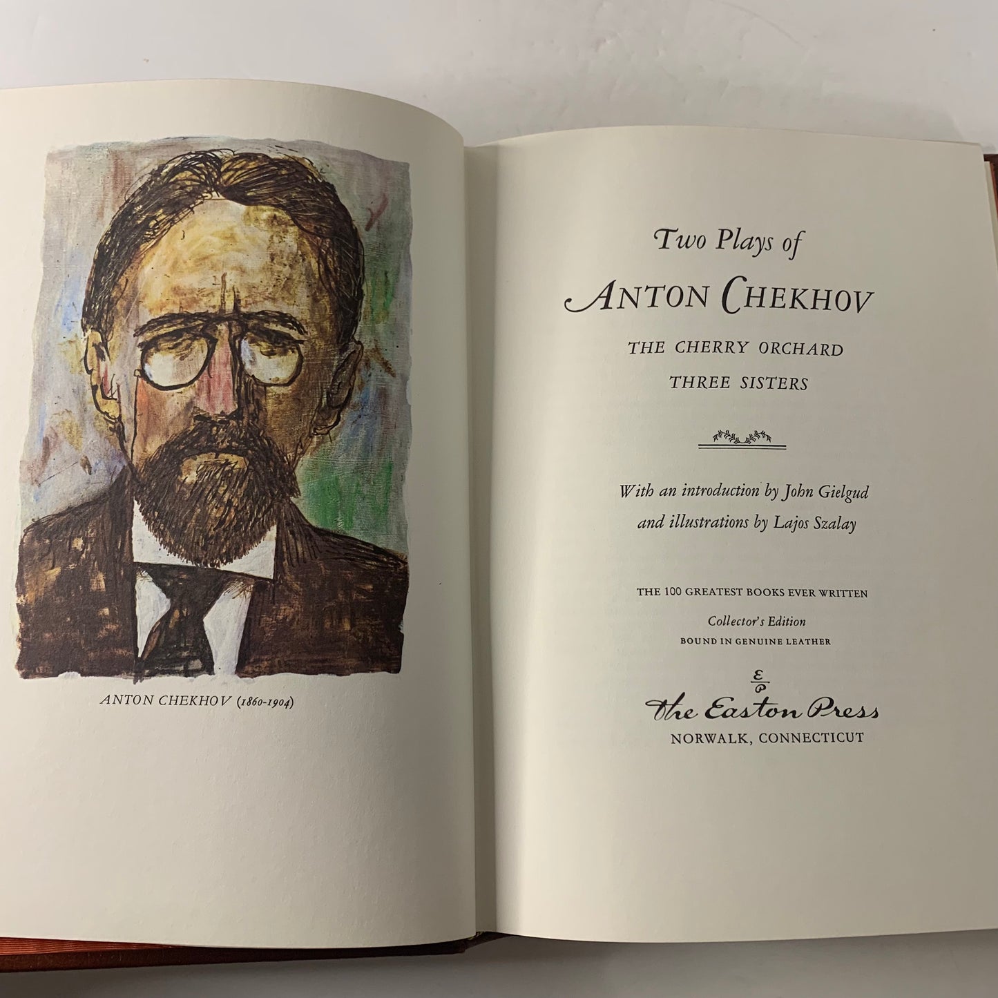 Two Plays: The Cherry Orchard and Three Sisters - Anton Chekhov - Easton Press - 1977