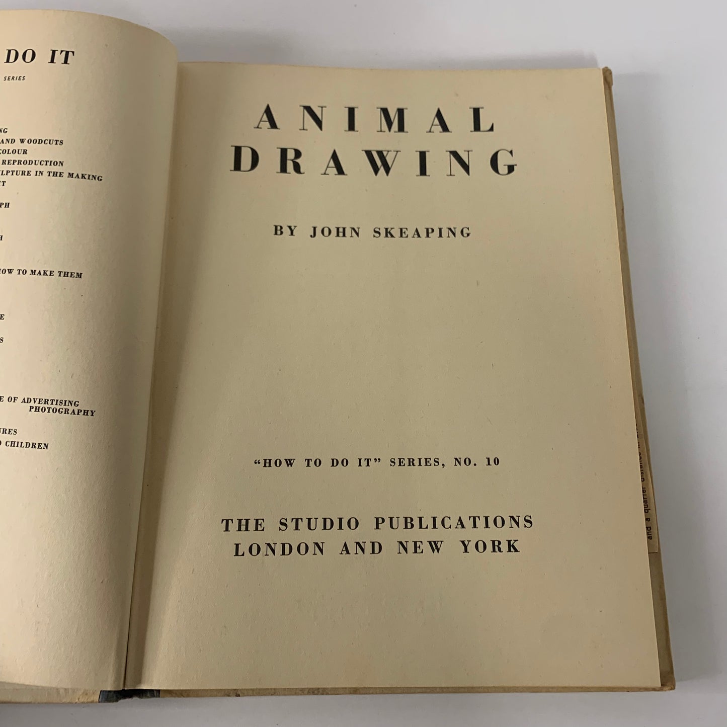 Animal Drawing - John Skeaping - Reprint - 1949