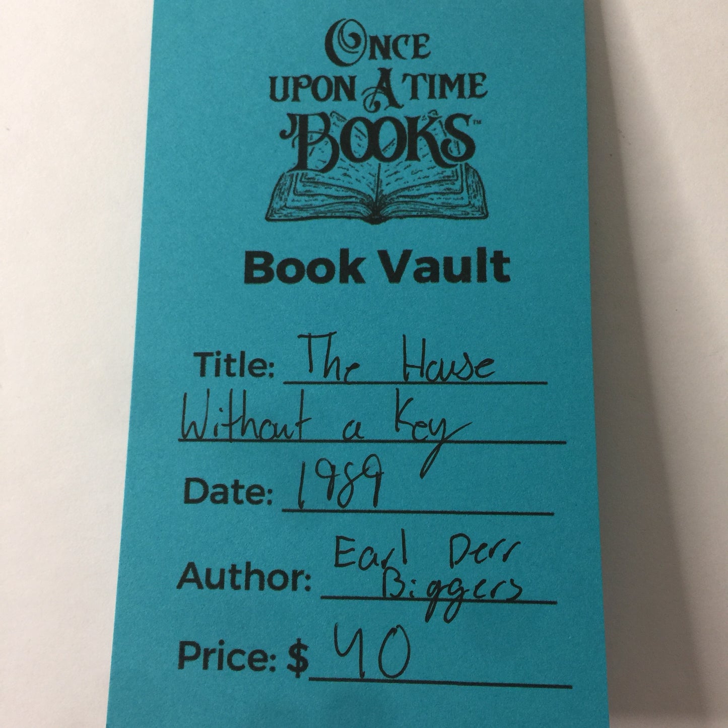 The House Without A Key - Earl Derr Biggers - Franklin Library - 1989