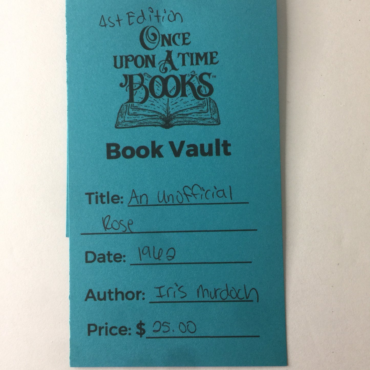 An Unofficial Rose - Iris Murdoch - 1st Edition - 1962