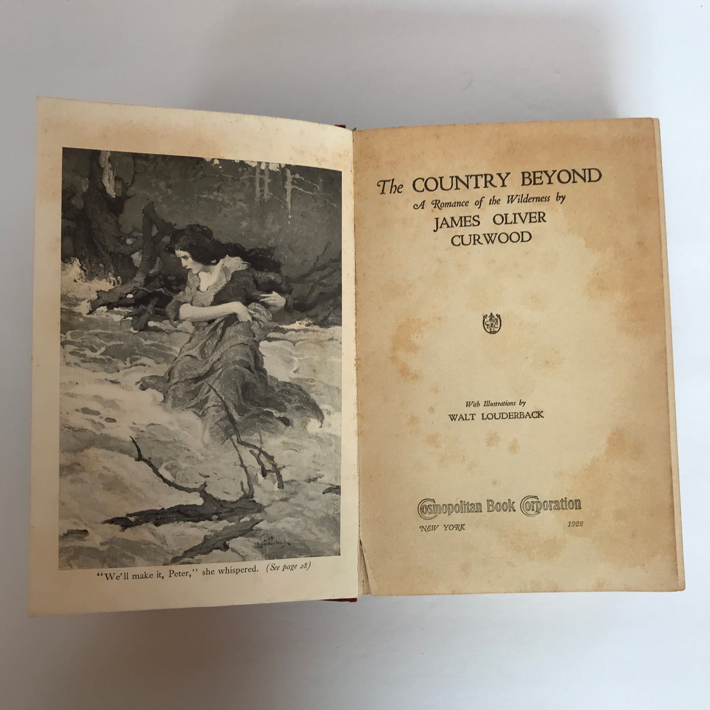 The Country Beyond - James Oliver Curwood - 1st Edition - 1922