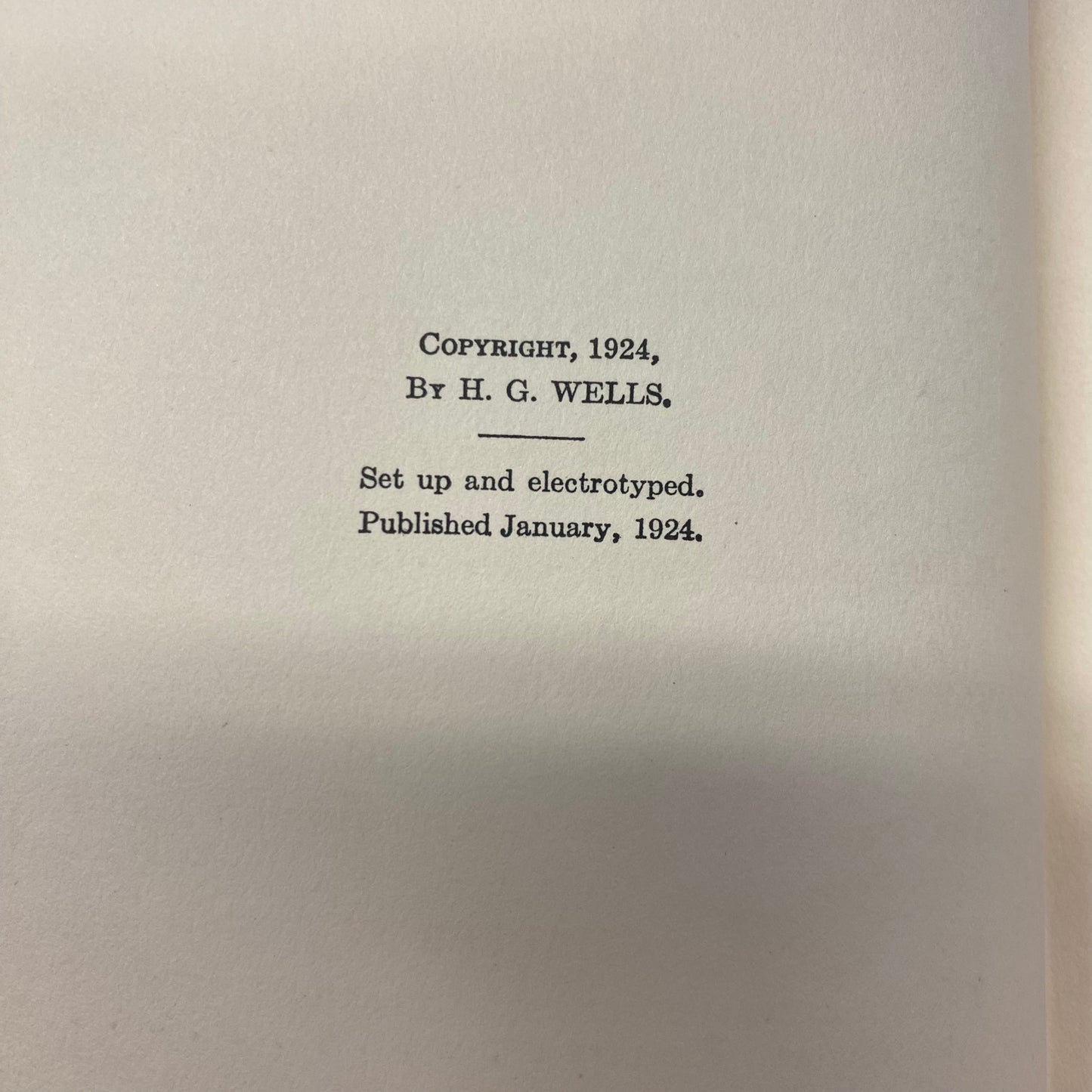 The Story of a Great Schoolmaster - H. G. Wells - 1st American Edition - 1924