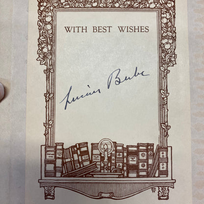Snoot If You Must - Lucius Beebe - Signed - 1943